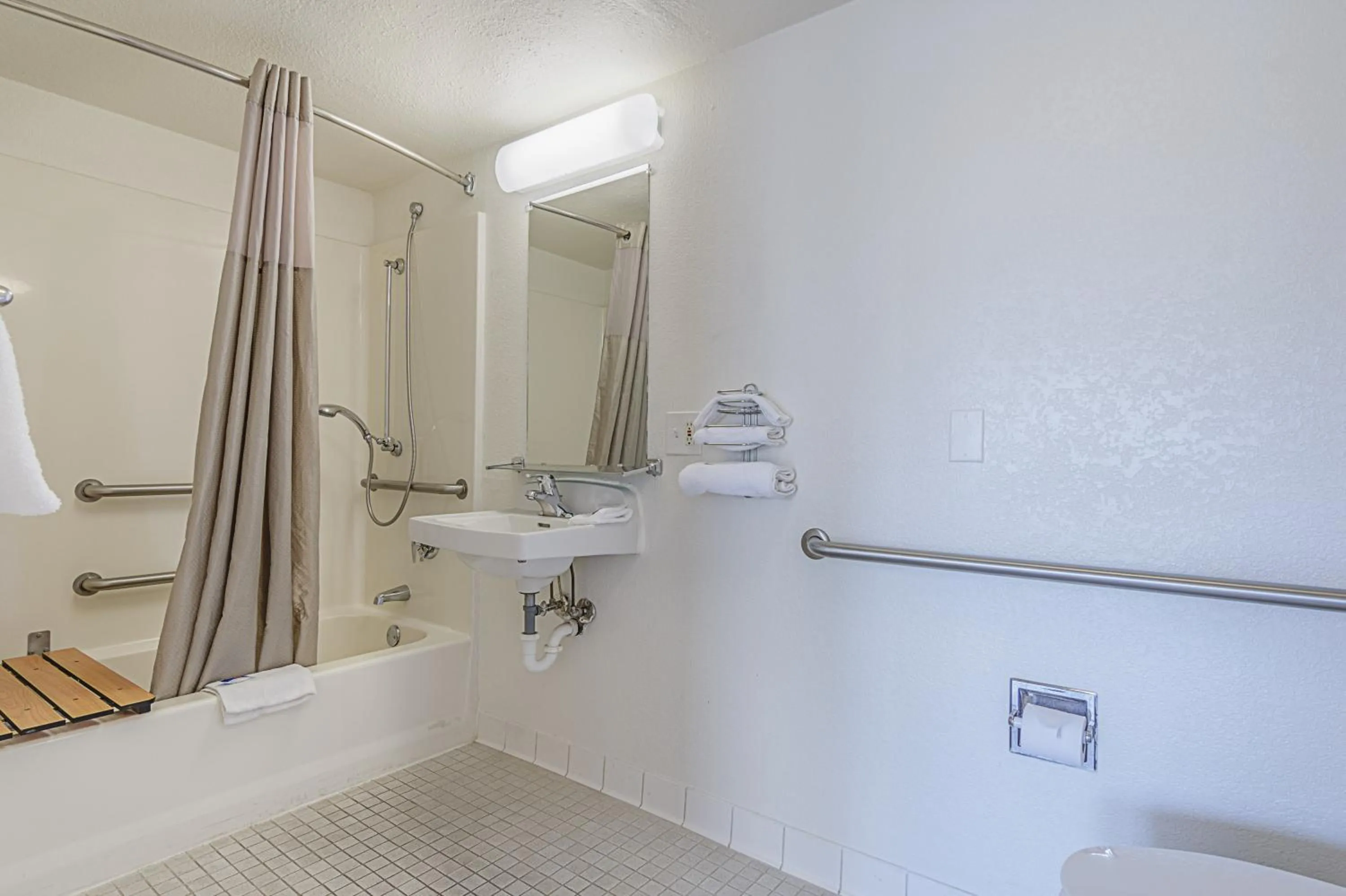 Bathroom in Motel 6-Modesto, CA