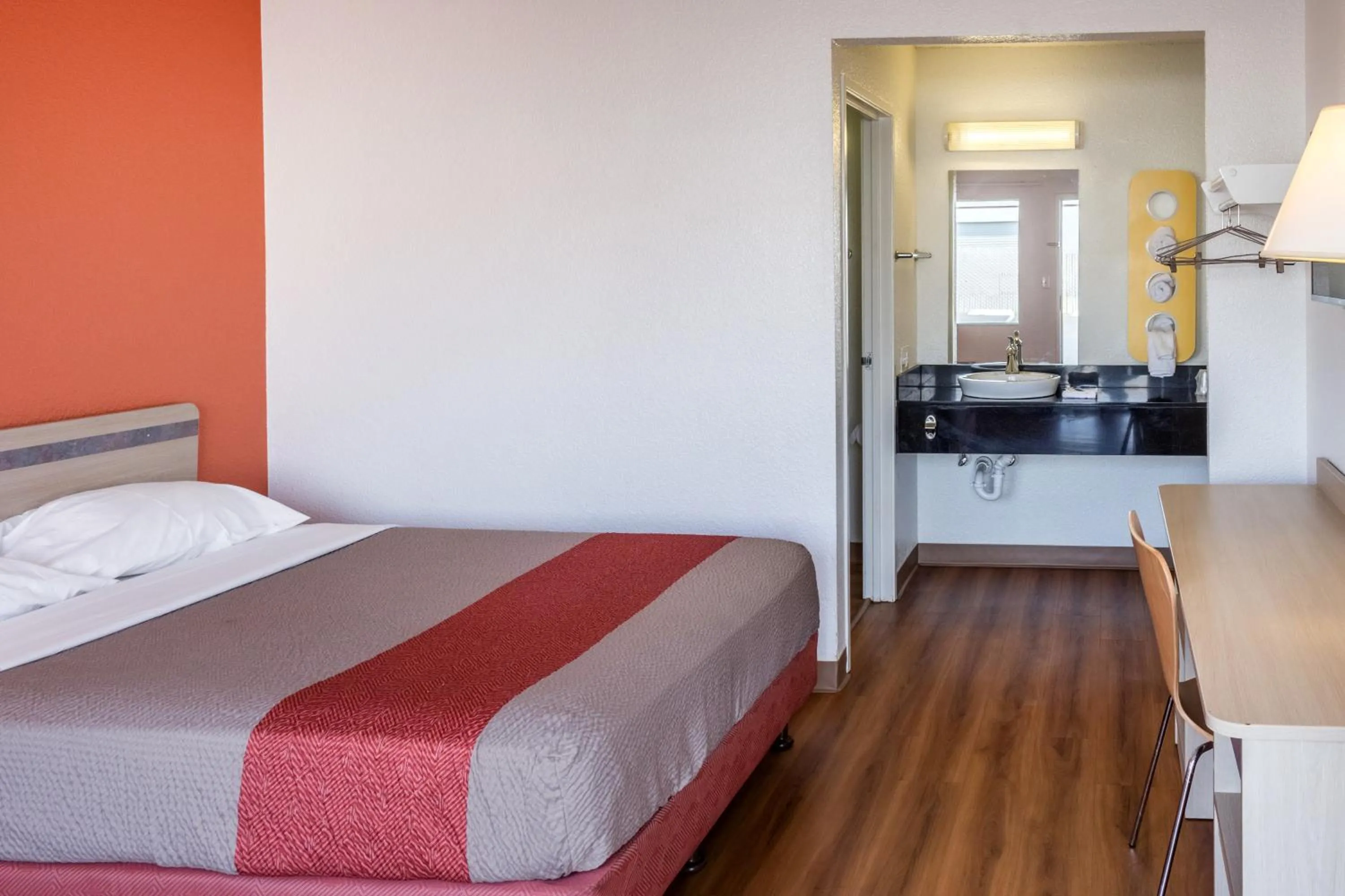 Bed in Motel 6 Bakersfield, CA - Convention Center