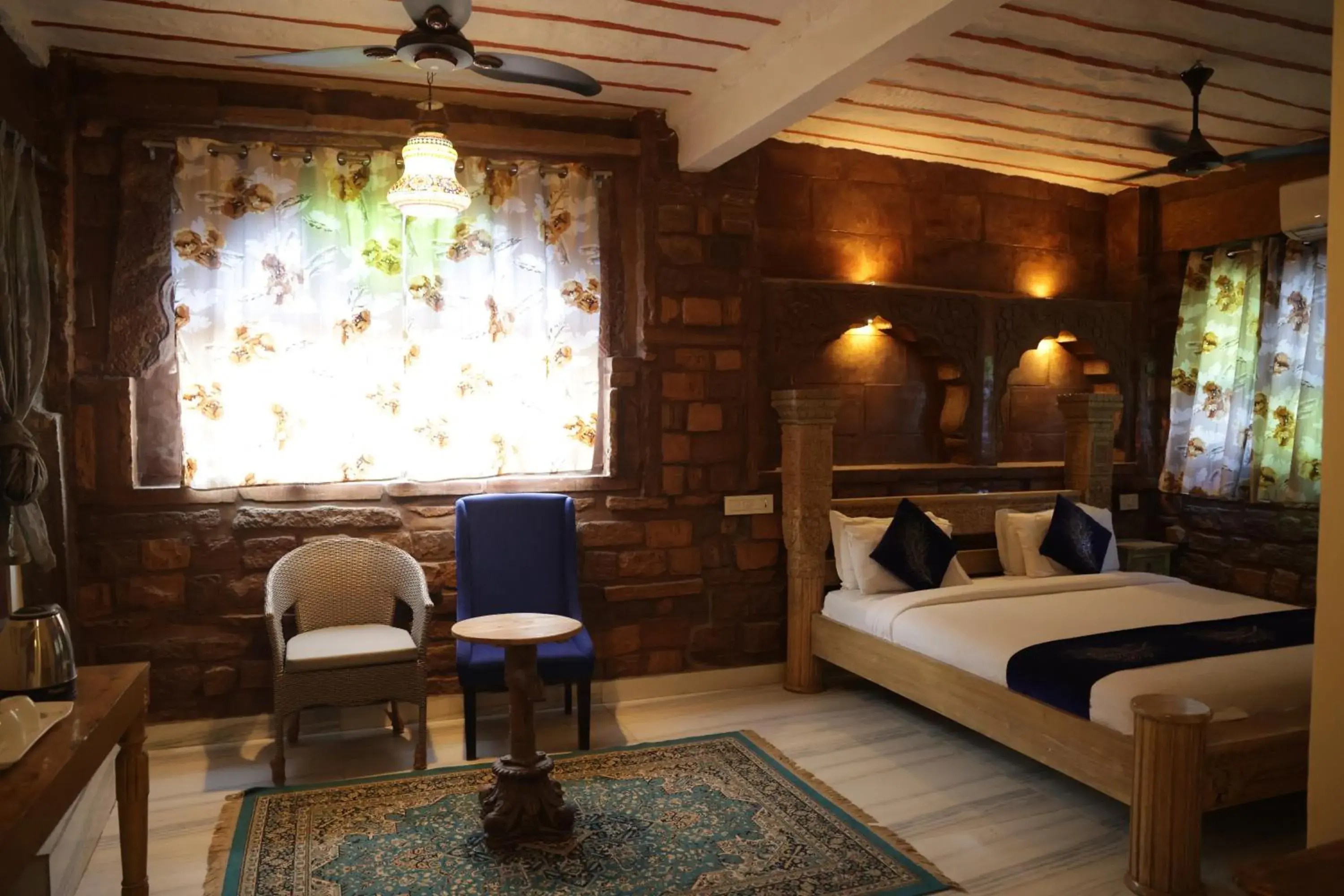 Queen Room with Two Queen Beds in JHANKAR Haveli Queen Room with Two Queen Beds in JHANKAR Haveli