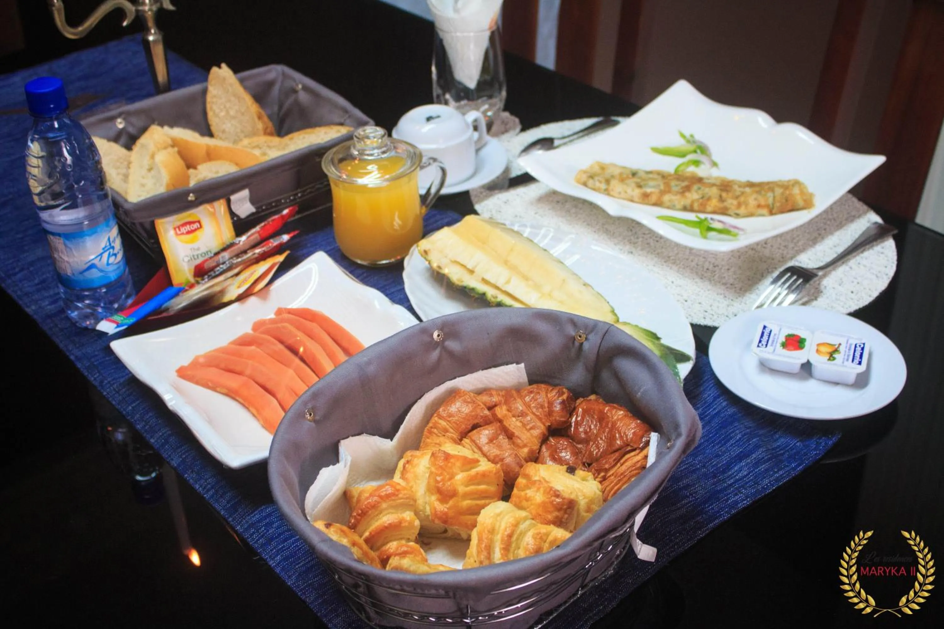 Continental breakfast in Residence Maryka II