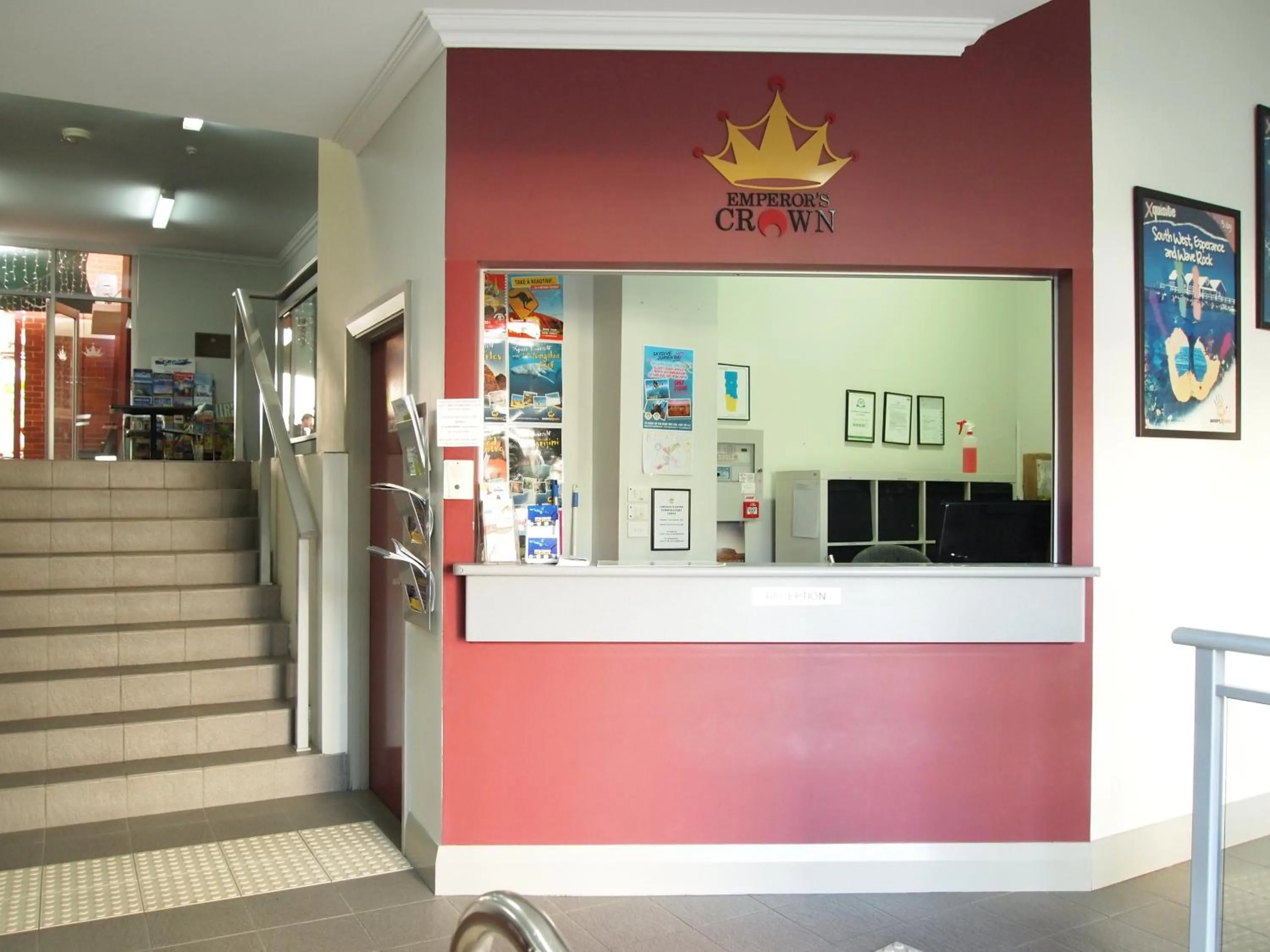 Lobby or reception in The Emperors Crown Hostel
