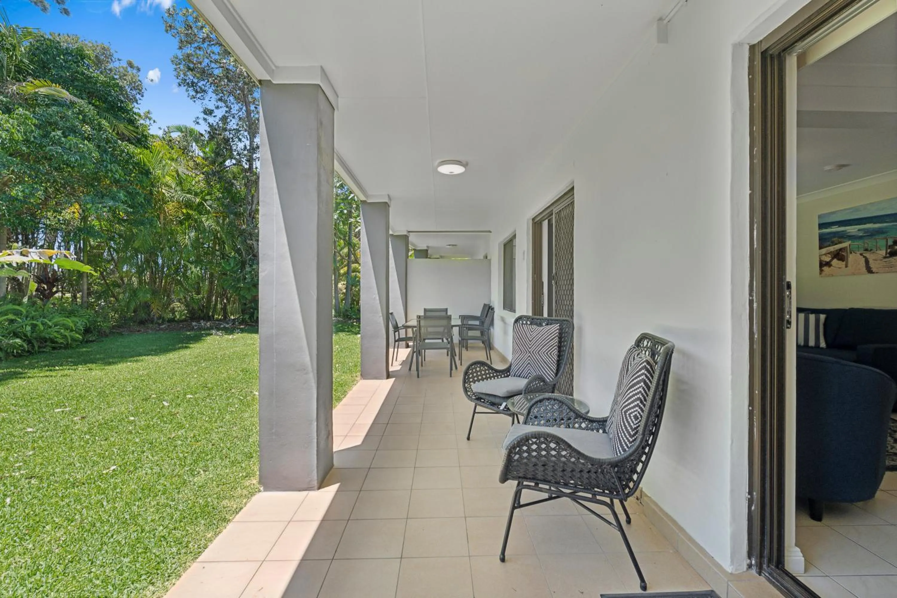 Patio in Smugglers On The Beach