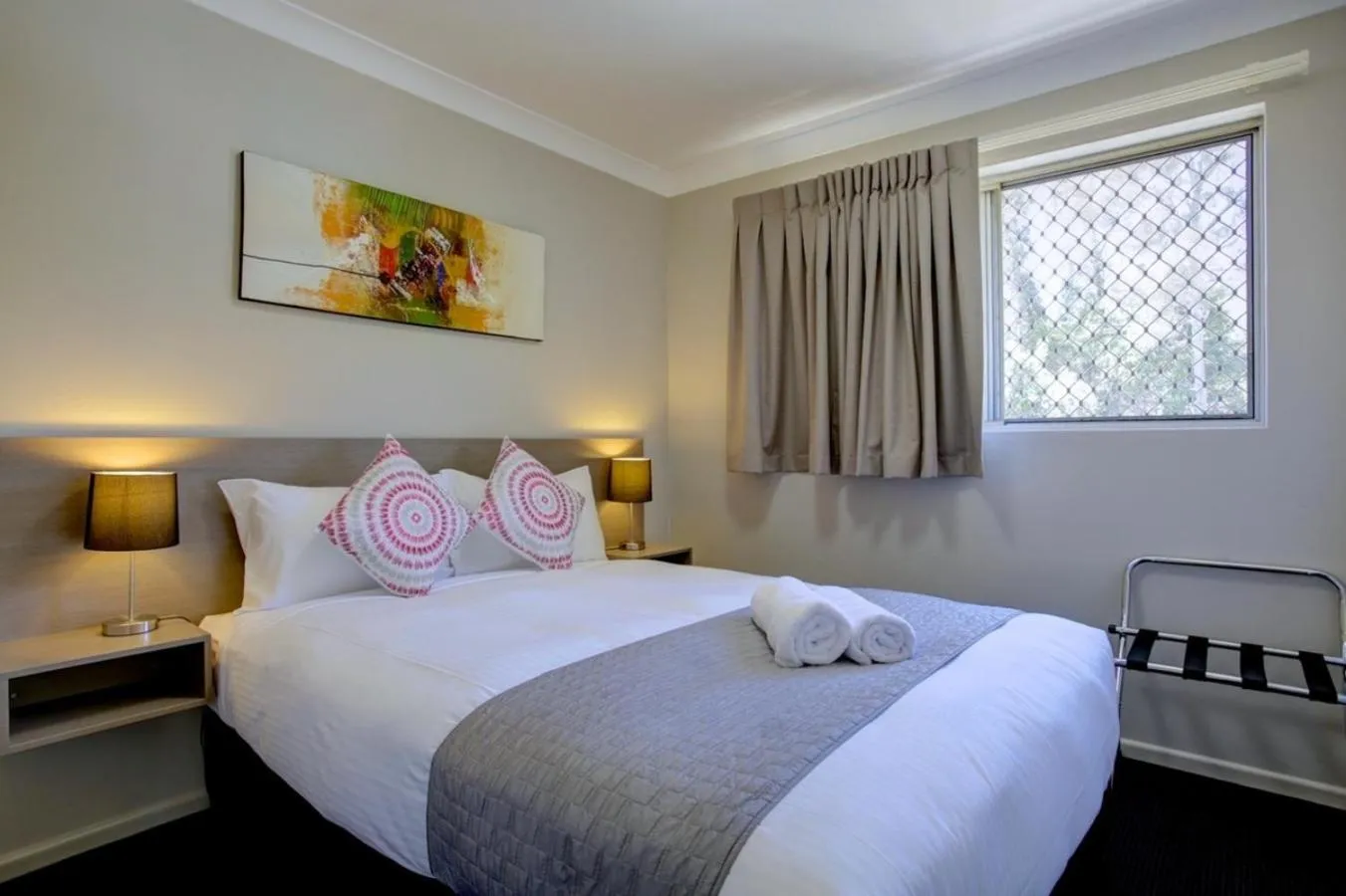 Bedroom, Bed in Beachpark Apartments Coffs Harbour