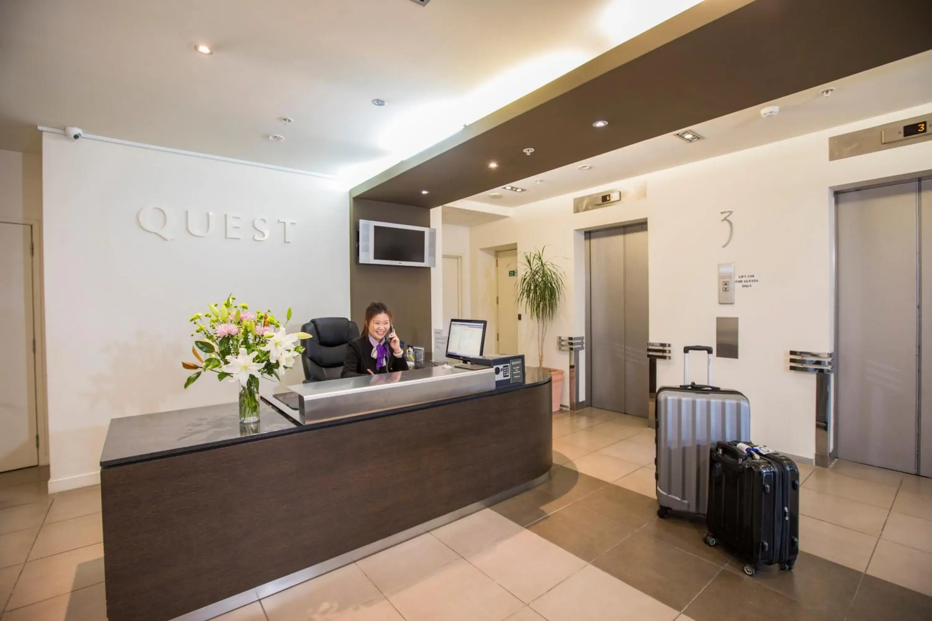 Lobby or reception in Quest On Lambton Serviced Apartments Lobby or reception in Quest On Lambton Serviced Apartments