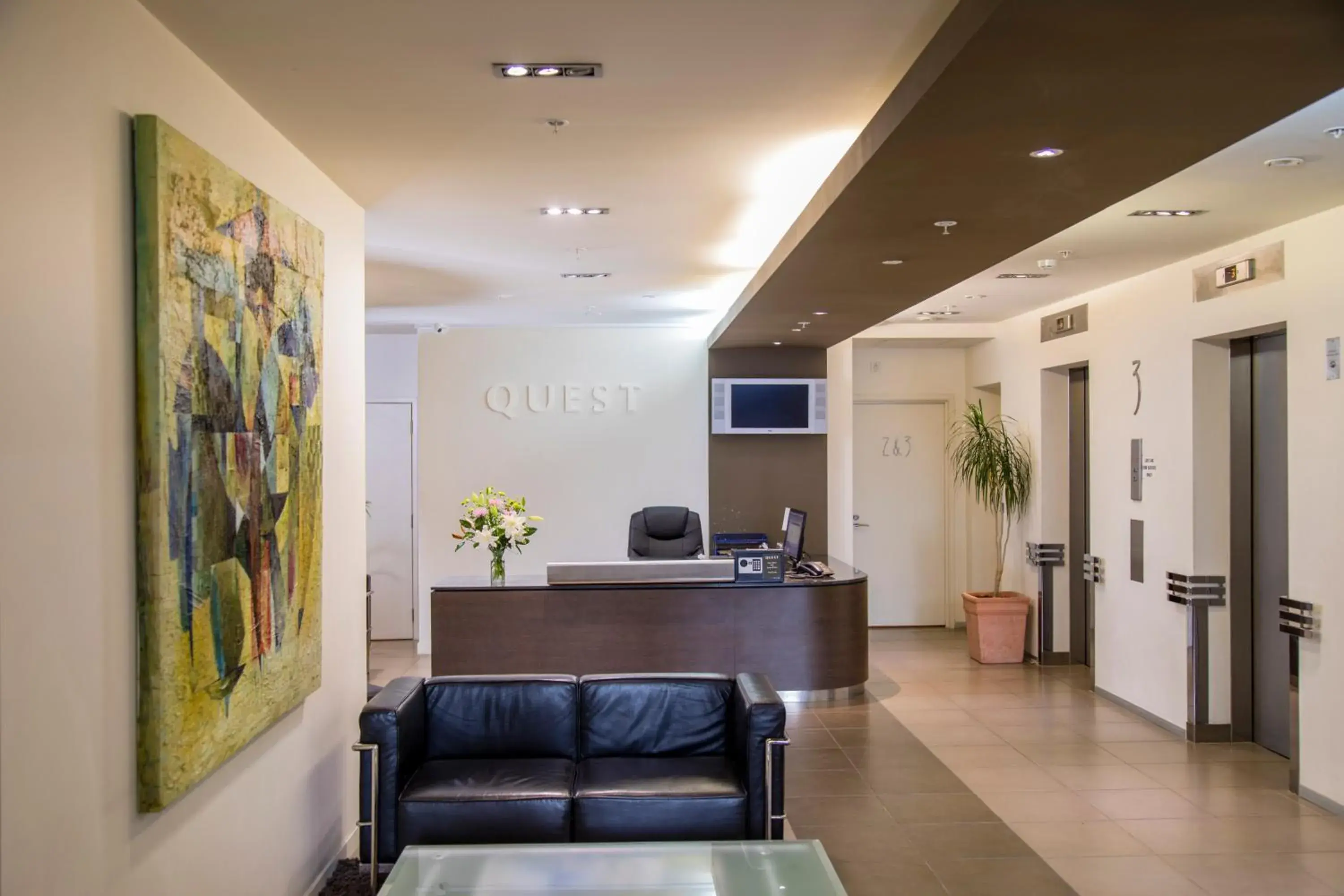 Lobby or reception in Quest On Lambton Serviced Apartments Lobby or reception in Quest On Lambton Serviced Apartments