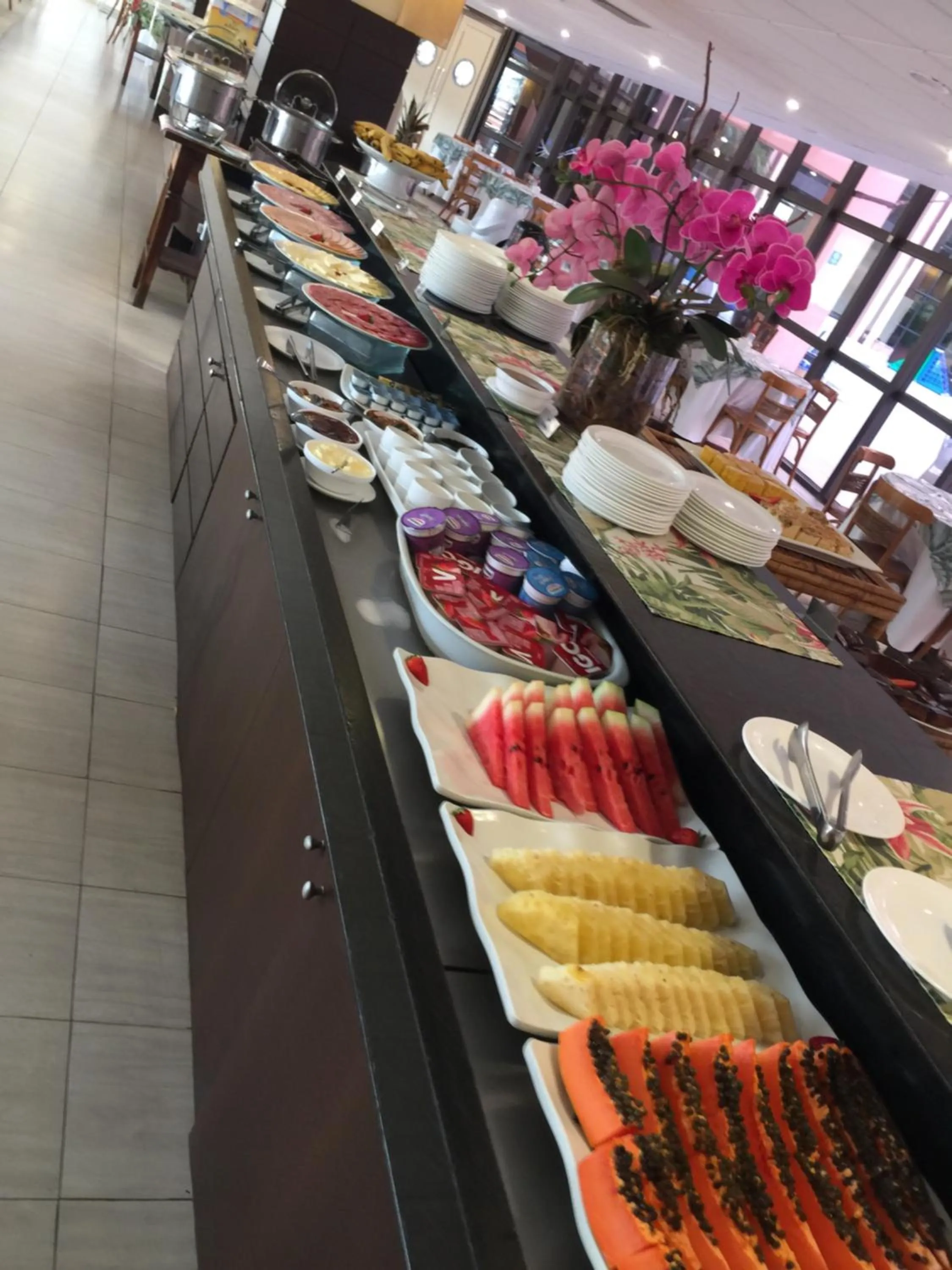 Buffet breakfast in Flat Partic Hotel Jurere Beach Village