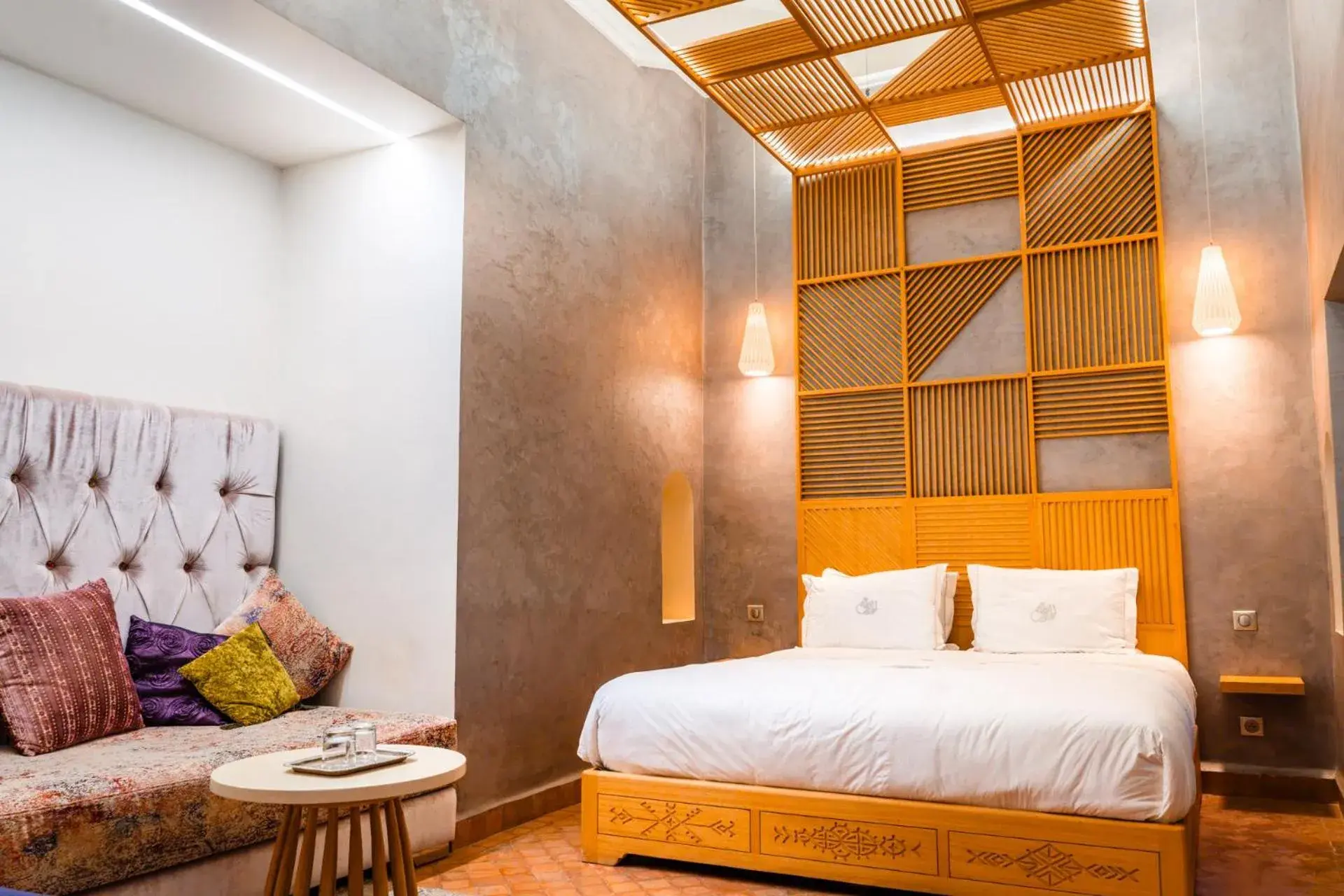 Bed in Ysalis Riad Restaurant & Spa Bed in Ysalis Riad Restaurant & Spa