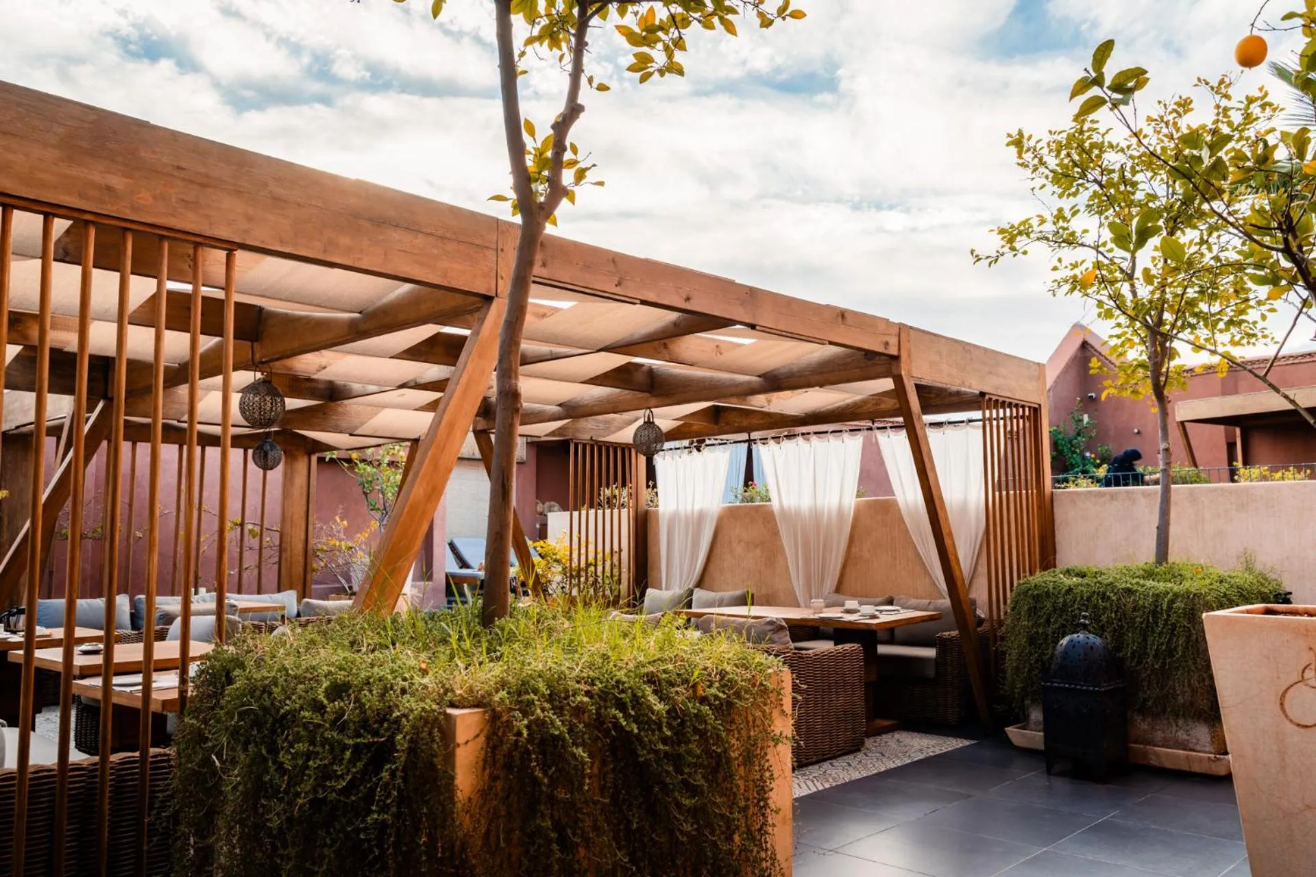 Patio in Ysalis Riad Restaurant & Spa