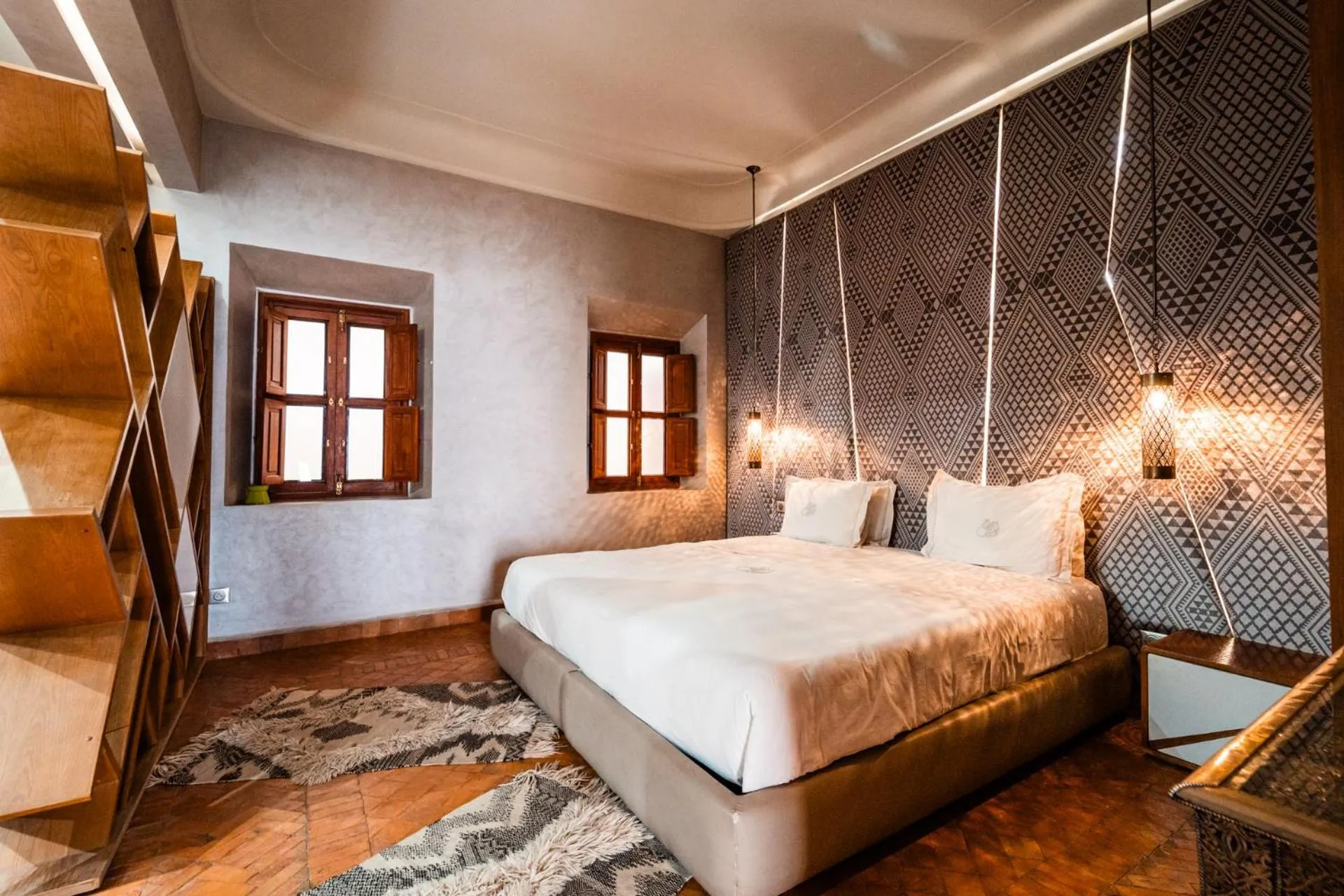 Bed in Ysalis Riad Restaurant & Spa