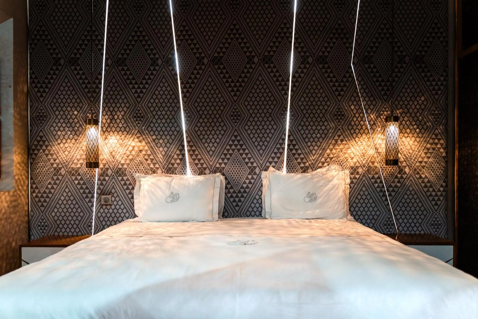 Bed in Ysalis Riad Restaurant & Spa