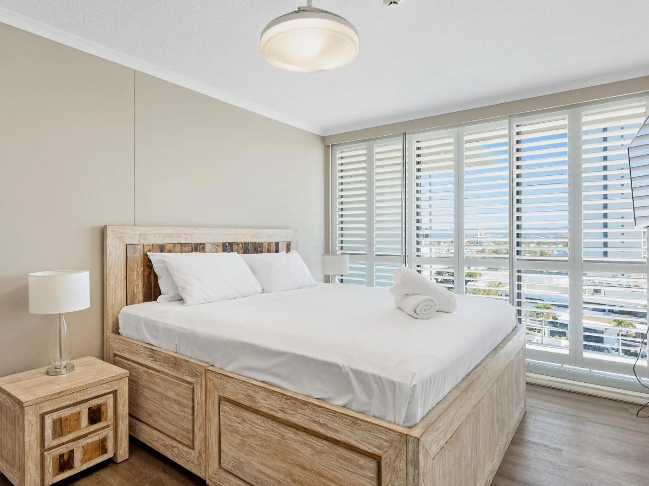 Bed in Seacrest Beachfront Apartments Gold Coast