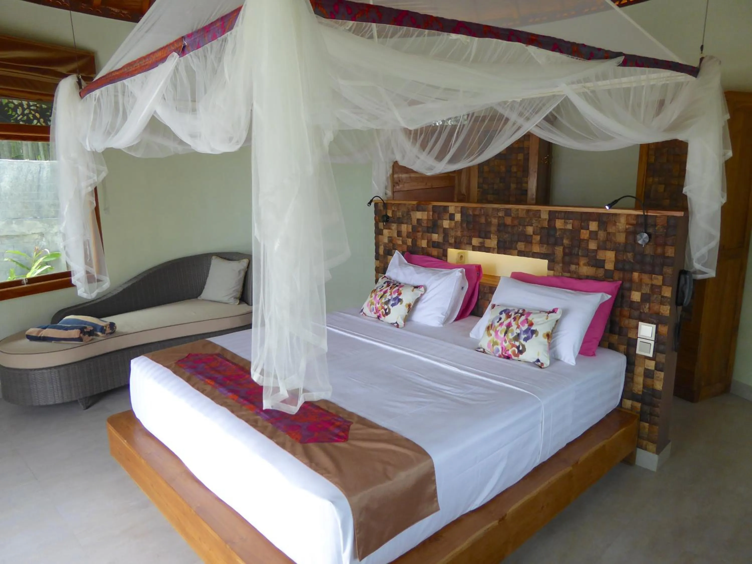 Bedroom, Bed in Puri Dajuma Beach Eco-Resort & Spa