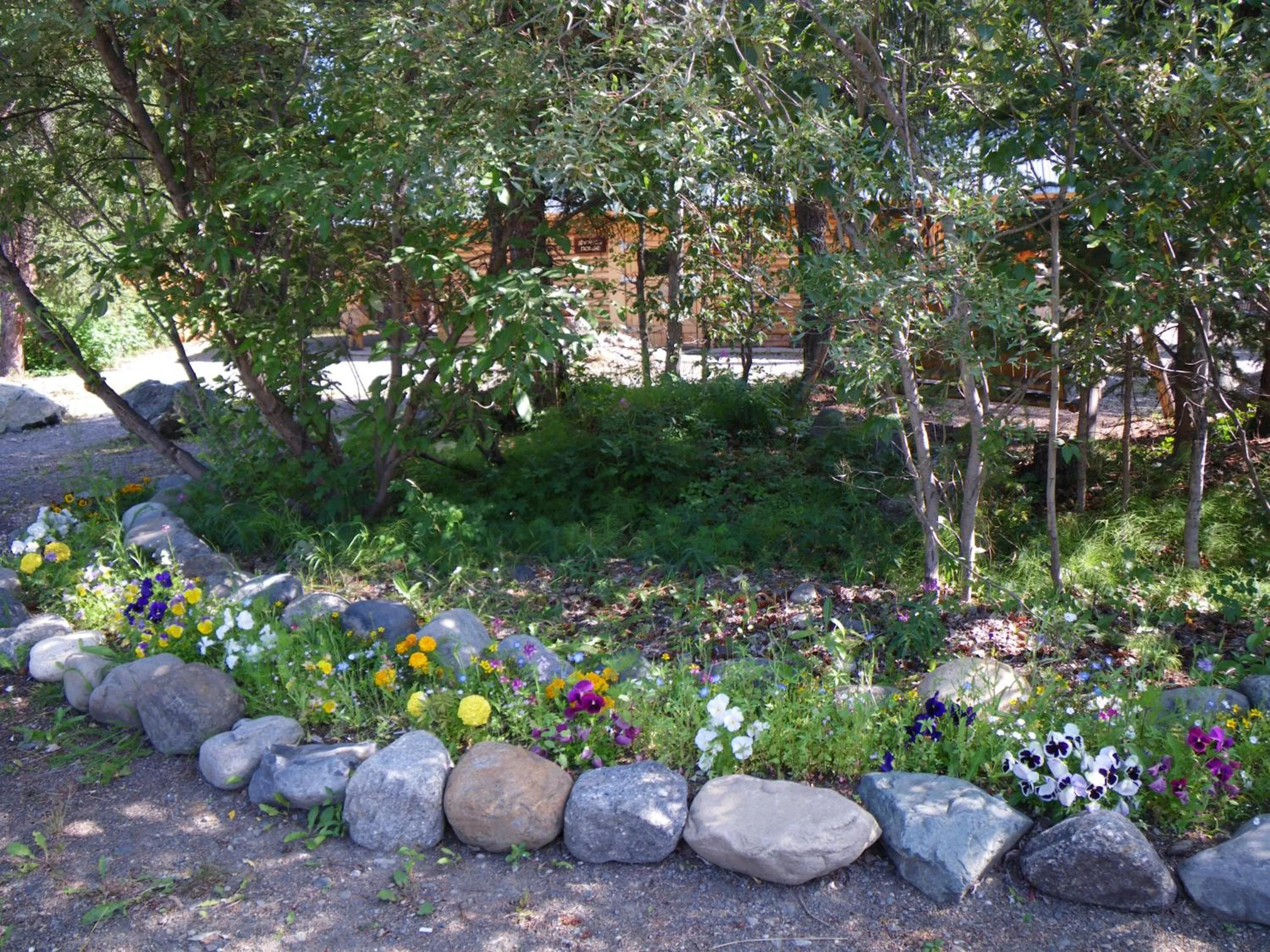 Garden in Carlo Creek Cabins
