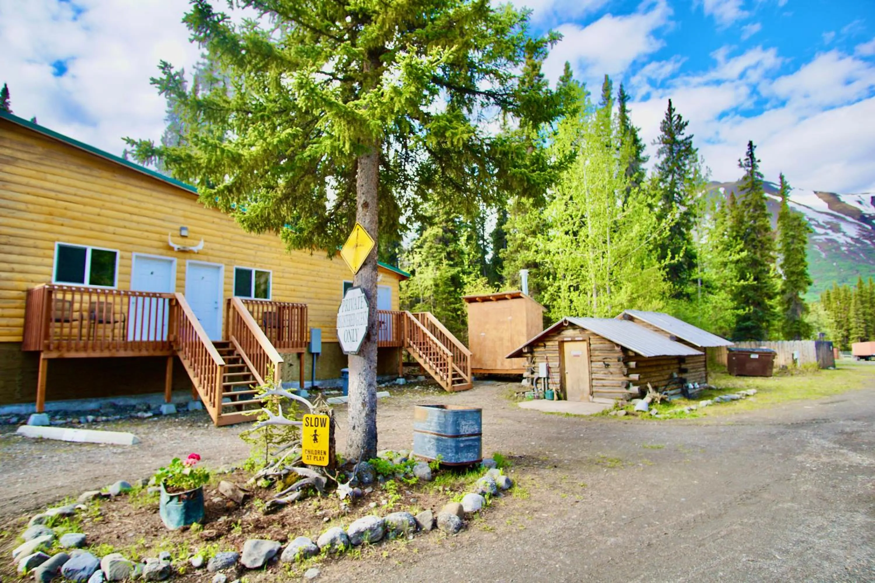 Property building in Carlo Creek Cabins