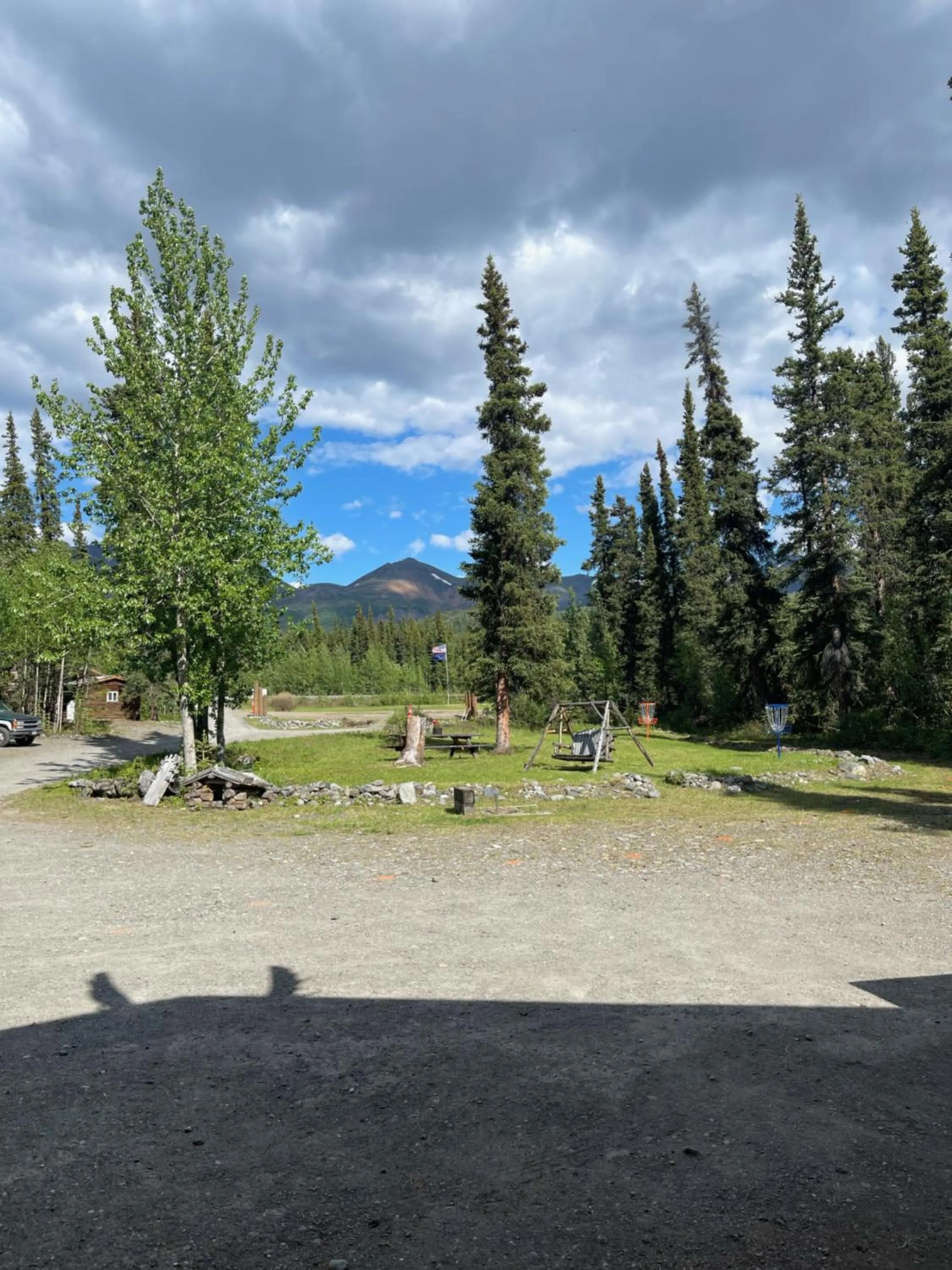 Mountain view in Carlo Creek Cabins