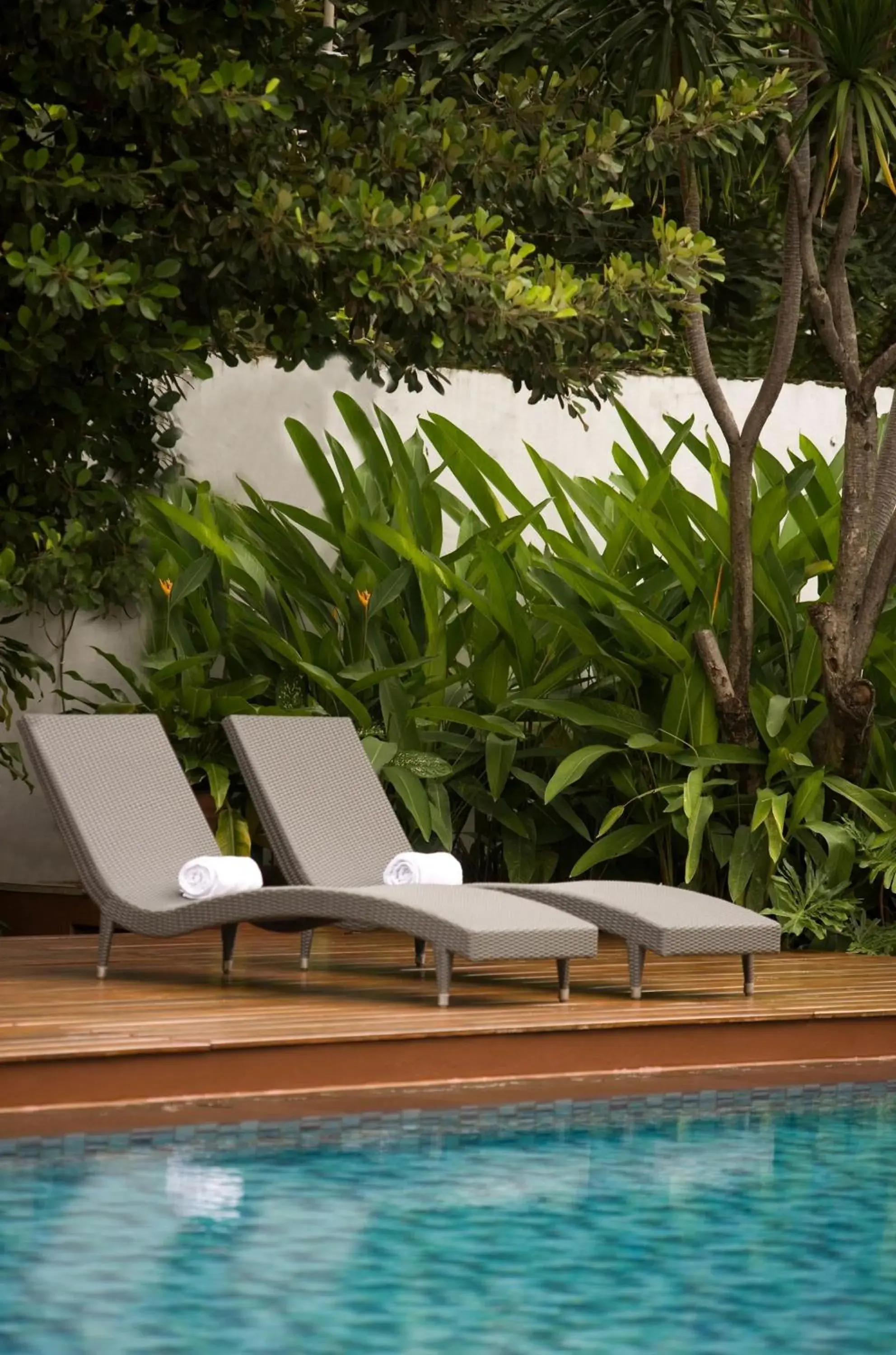 Swimming pool in Hotel Santika Cirebon Swimming pool in Hotel Santika Cirebon