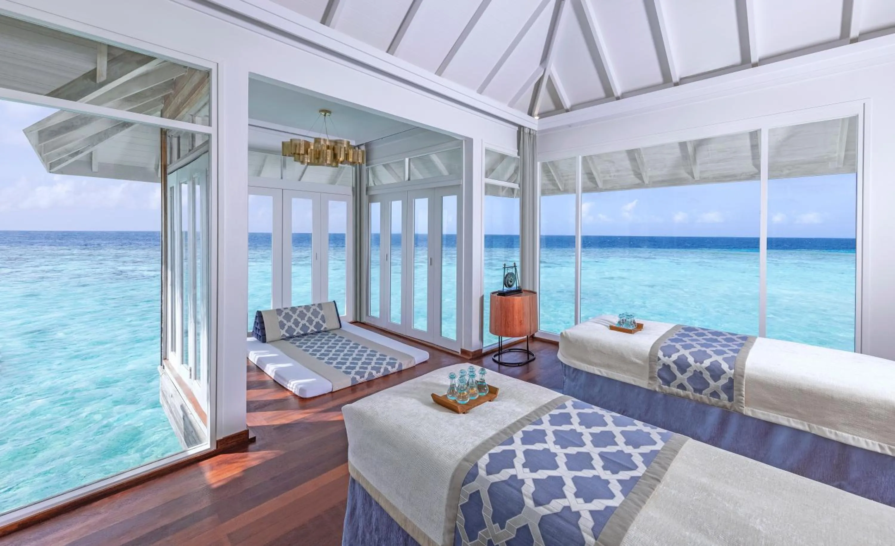 Spa and wellness centre/facilities, Bed in Anantara Kihavah Maldives Villas