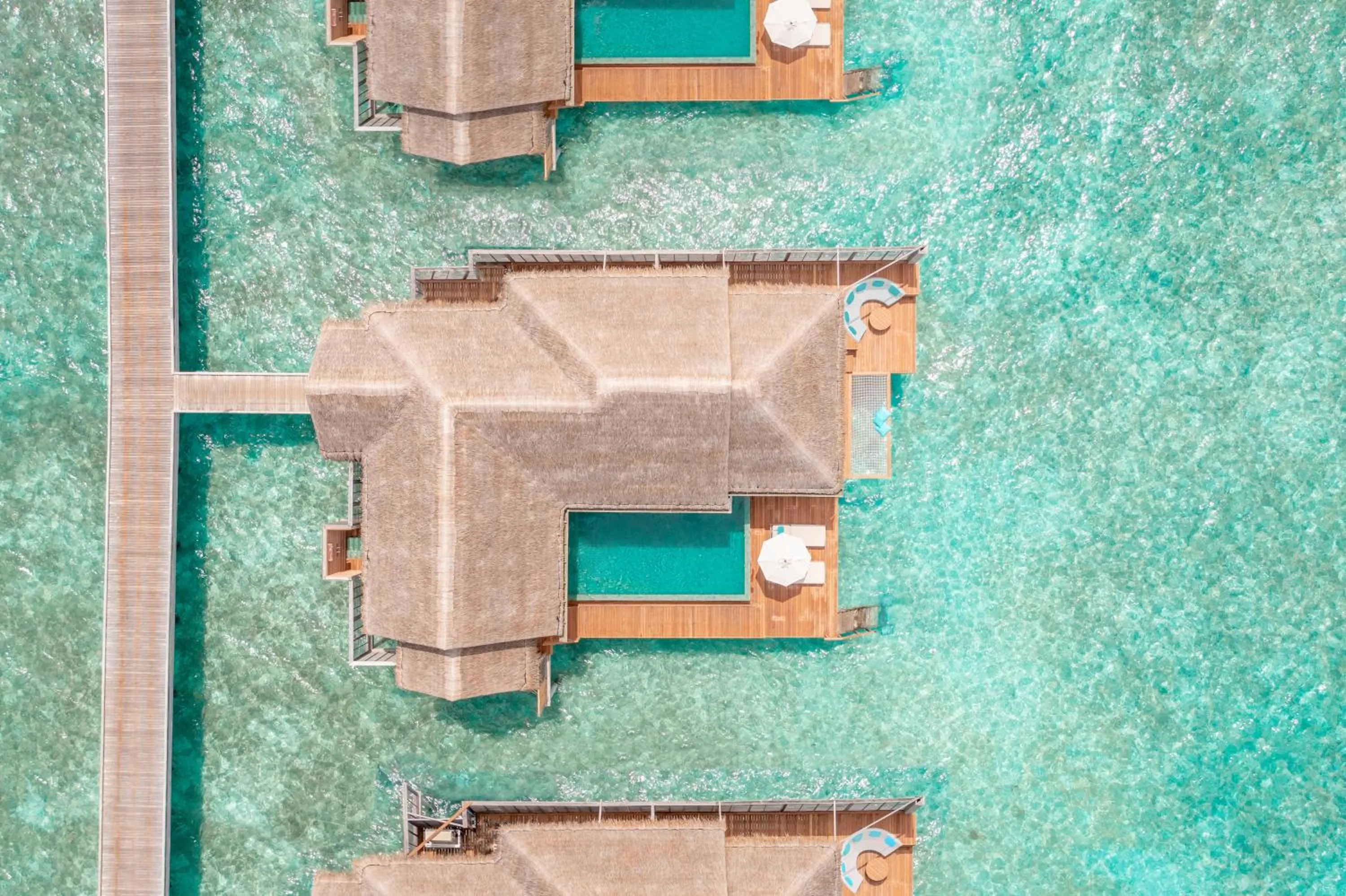 Bird's eye view in Anantara Kihavah Maldives Villas