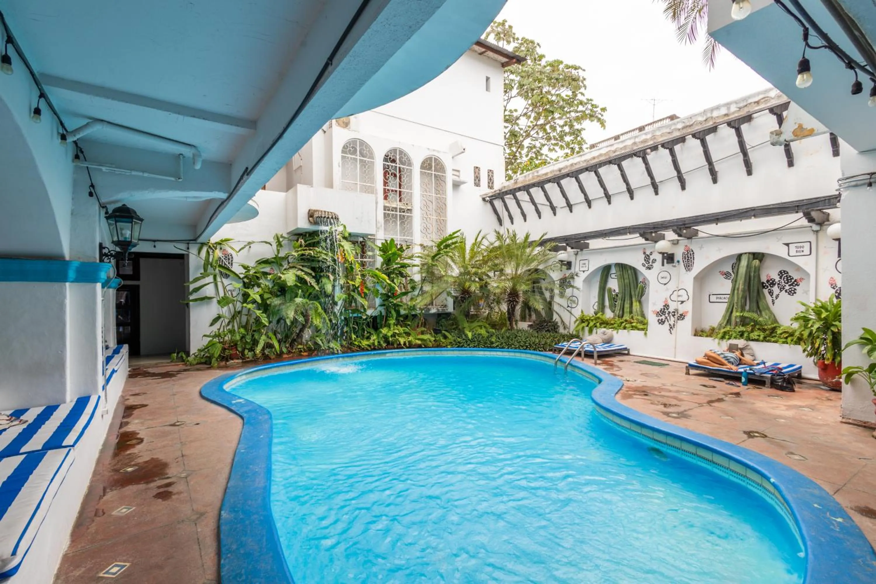 Swimming pool in Socialtel Granada