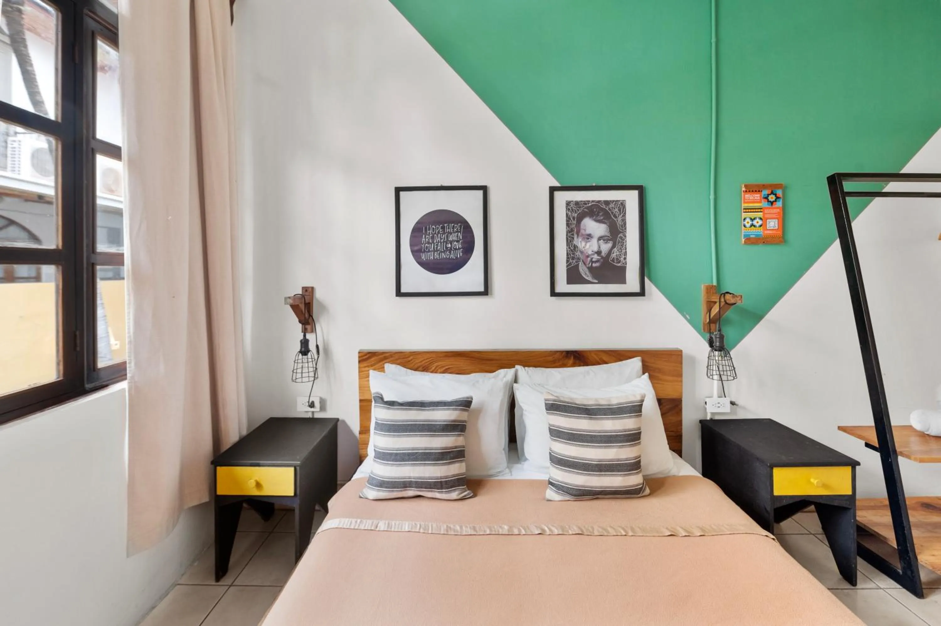 Bed in Socialtel Granada