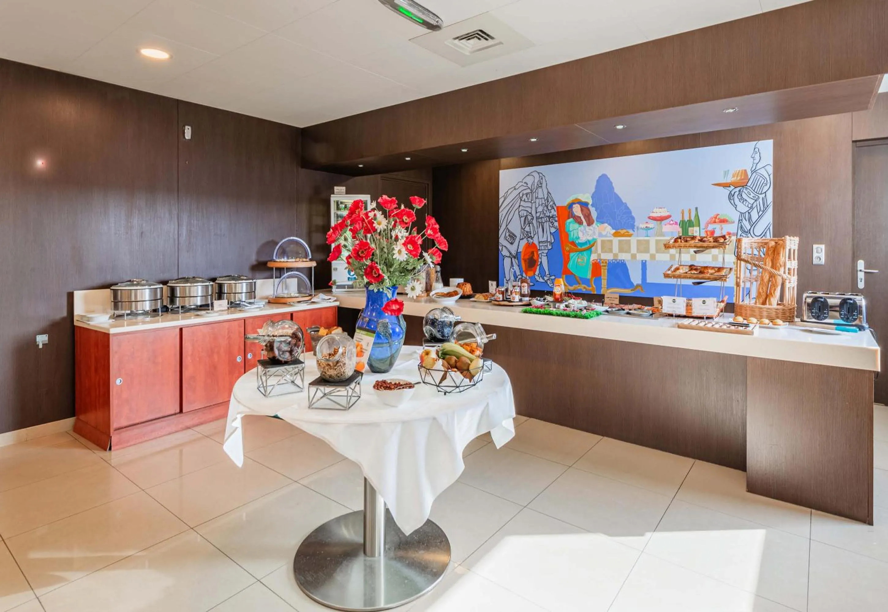 Buffet breakfast in B&B HOTEL Colmar Liberté 4 étoiles