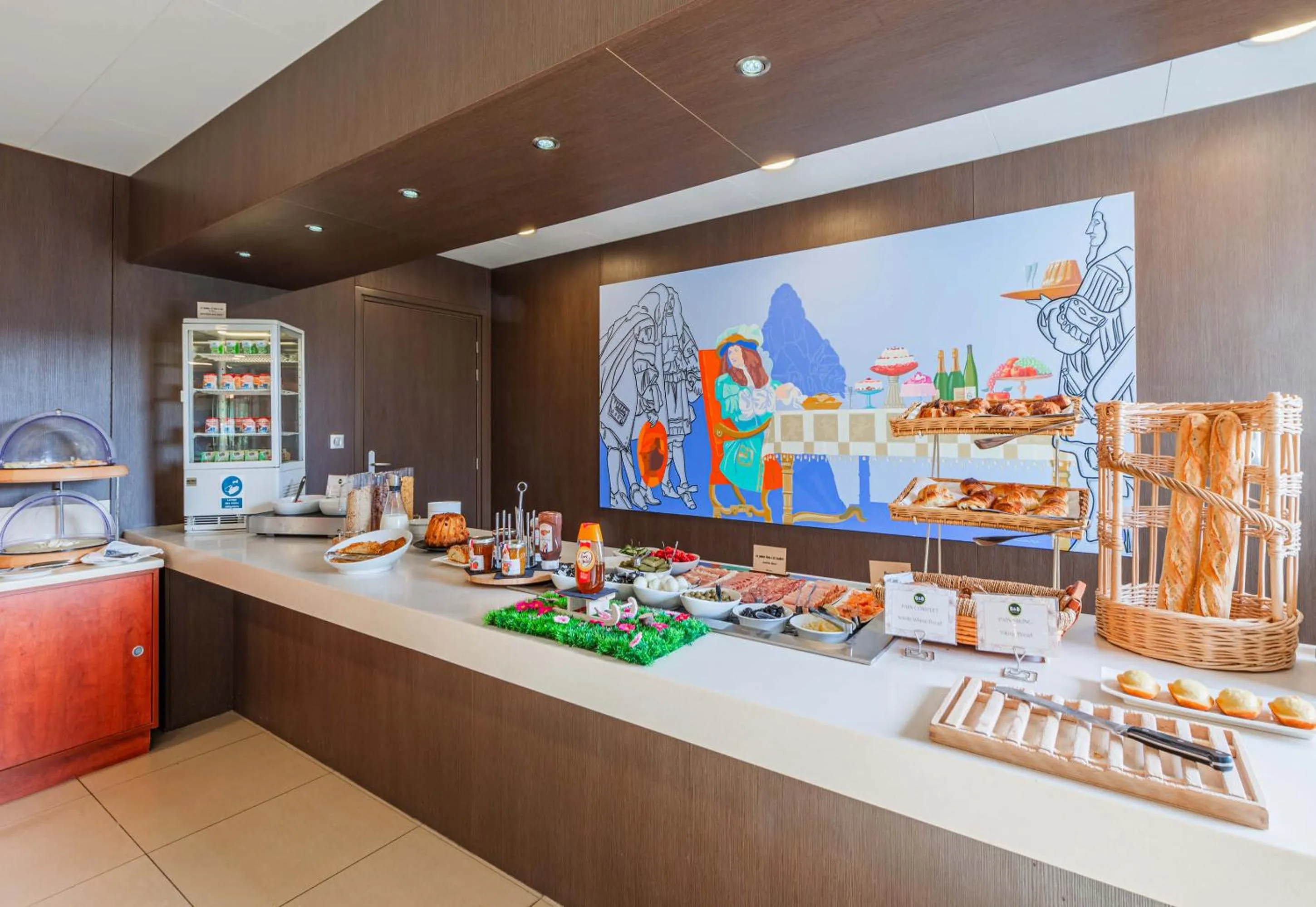 Buffet breakfast in B&B HOTEL Colmar Liberté 4 étoiles