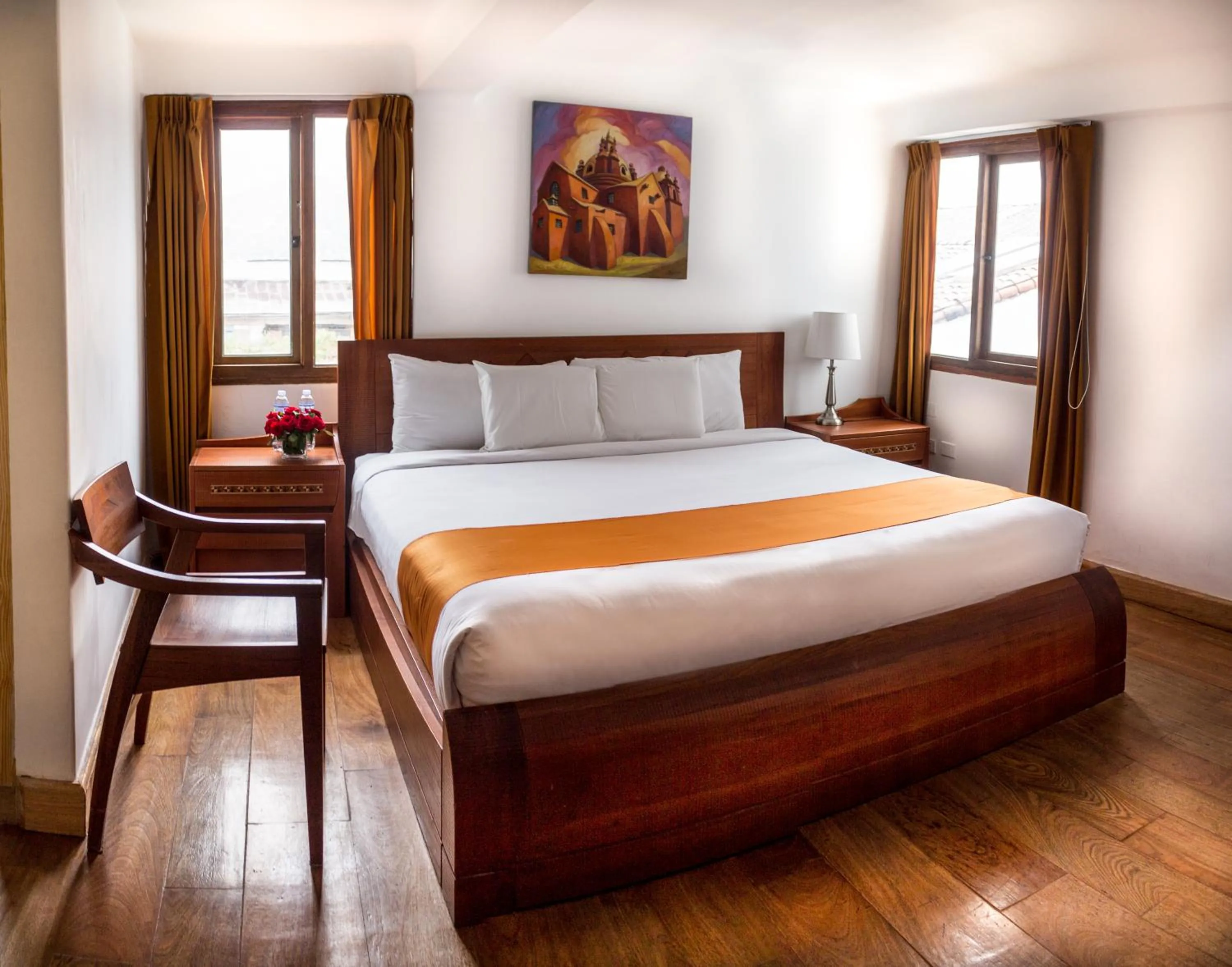 Photo of the whole room, Bed in Waman Qorikancha