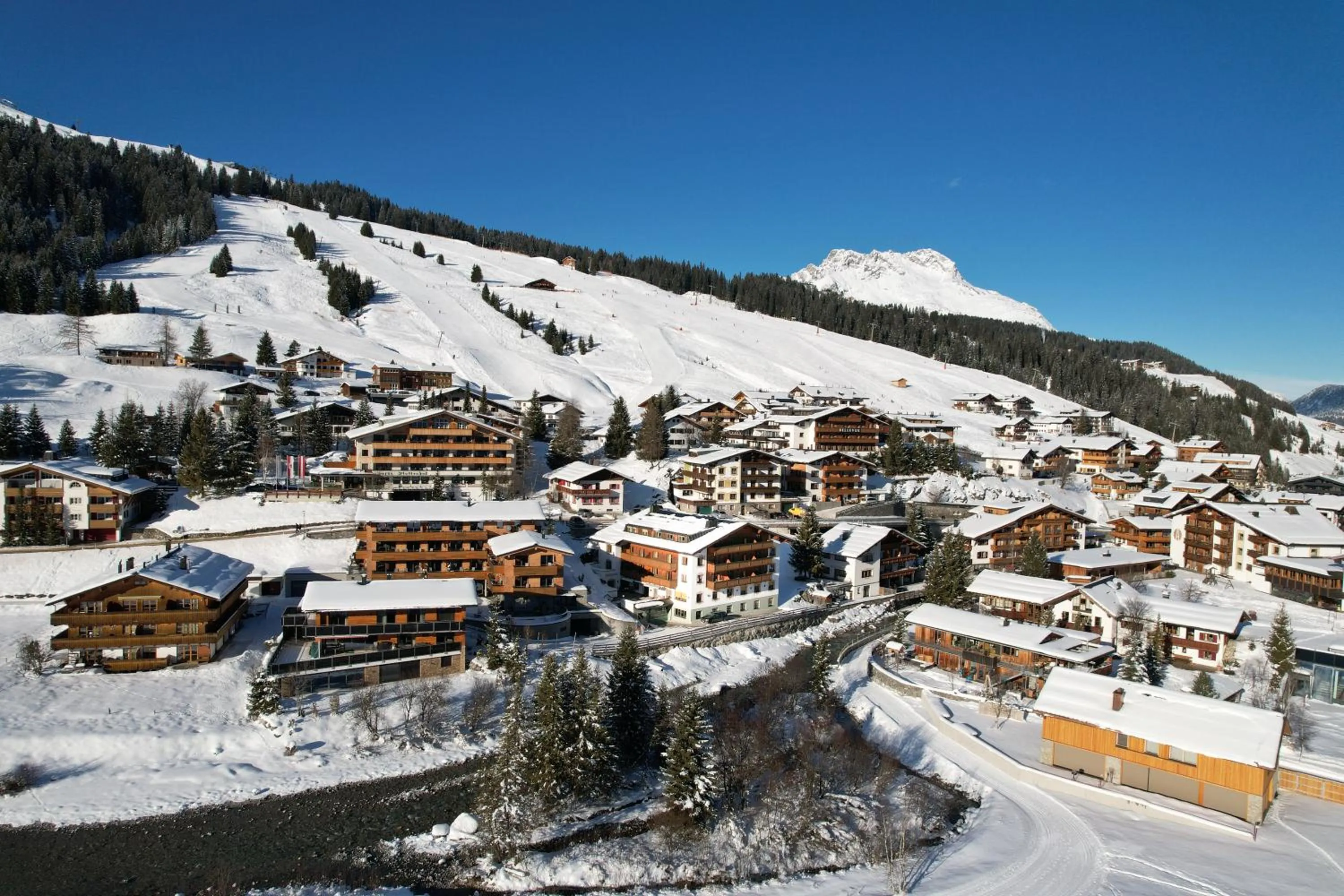 Mountain view in Appartements Spullersee
