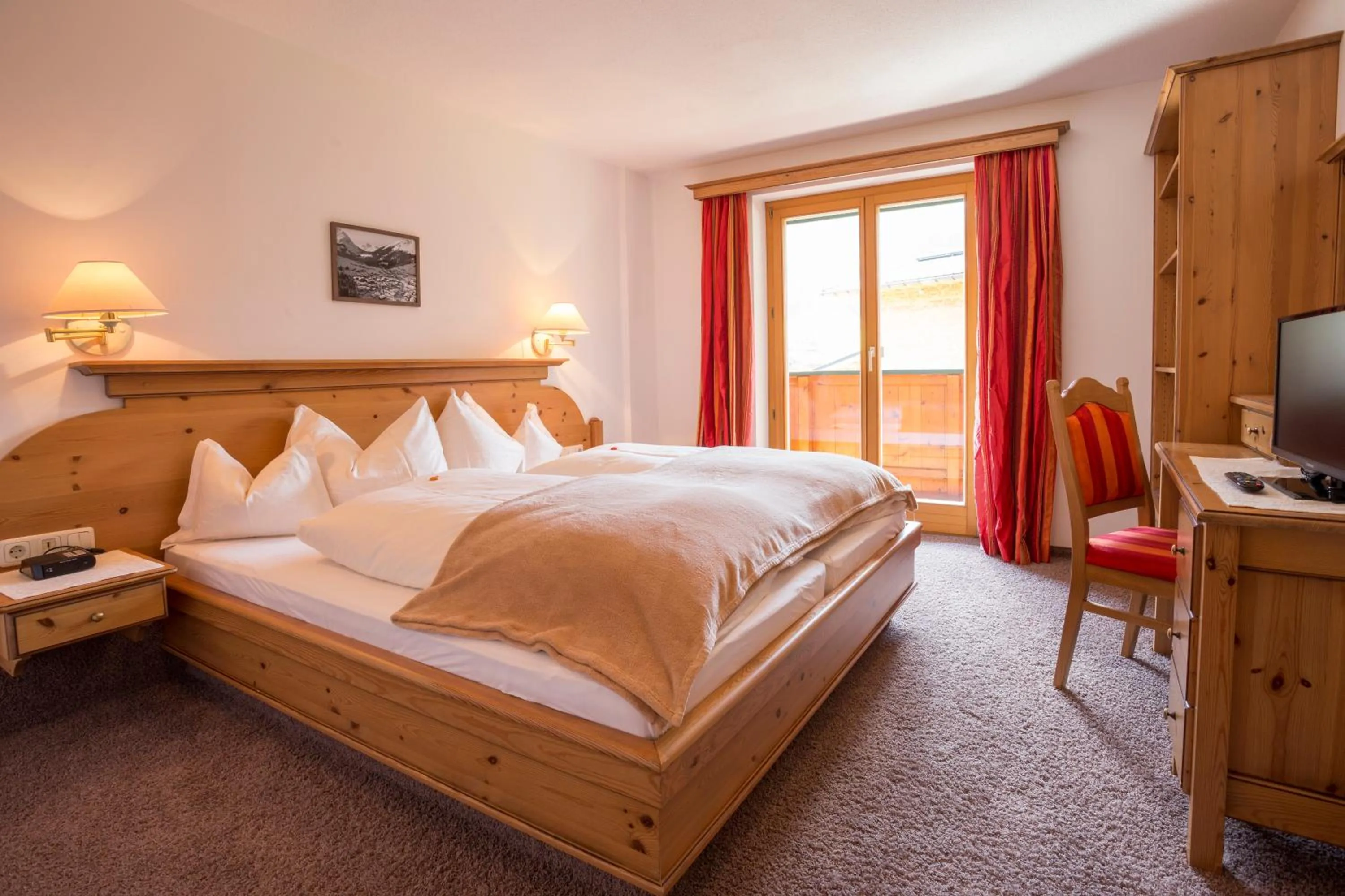 Bedroom, Bed in Appartements Spullersee