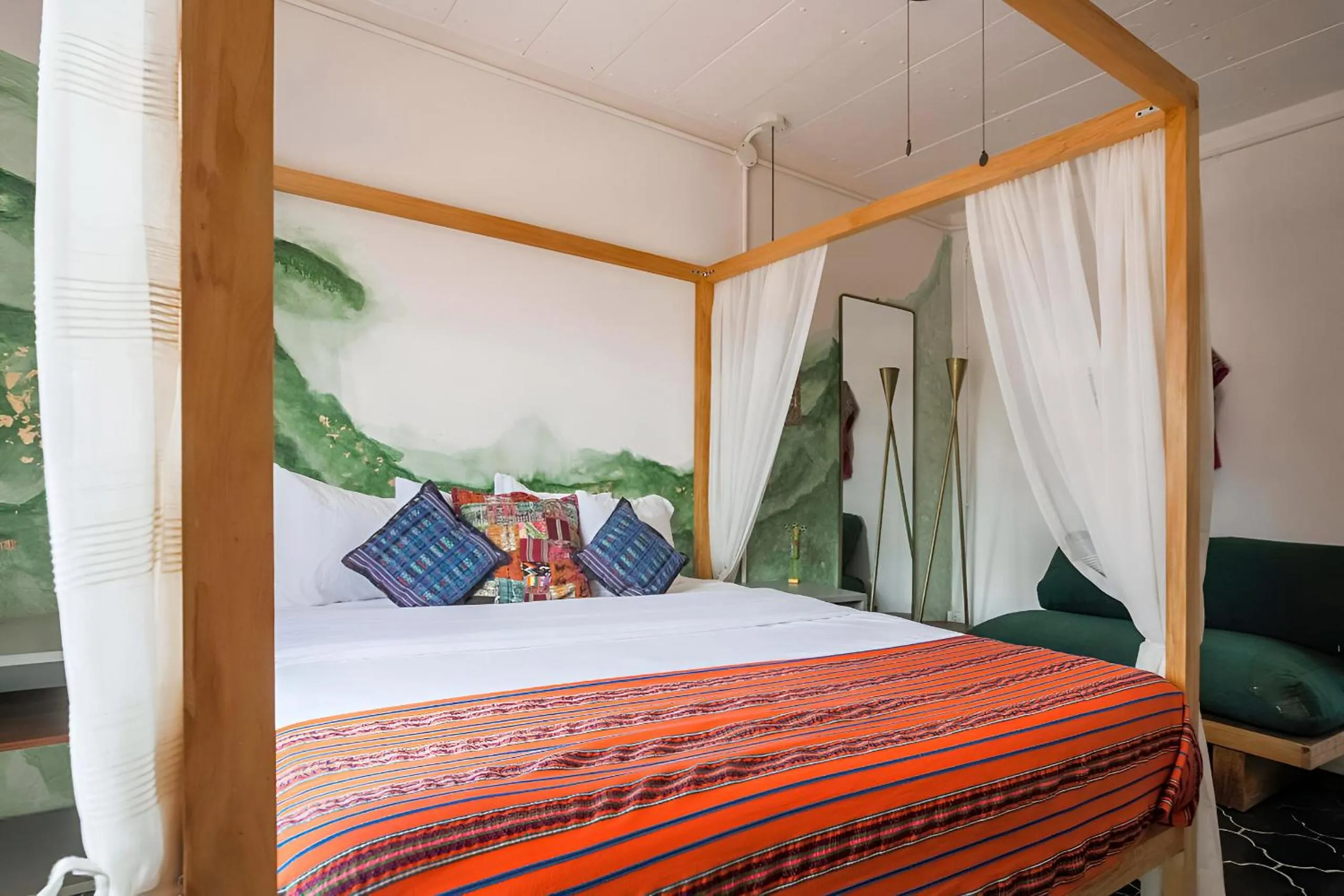 Bed in Socialtel Antigua