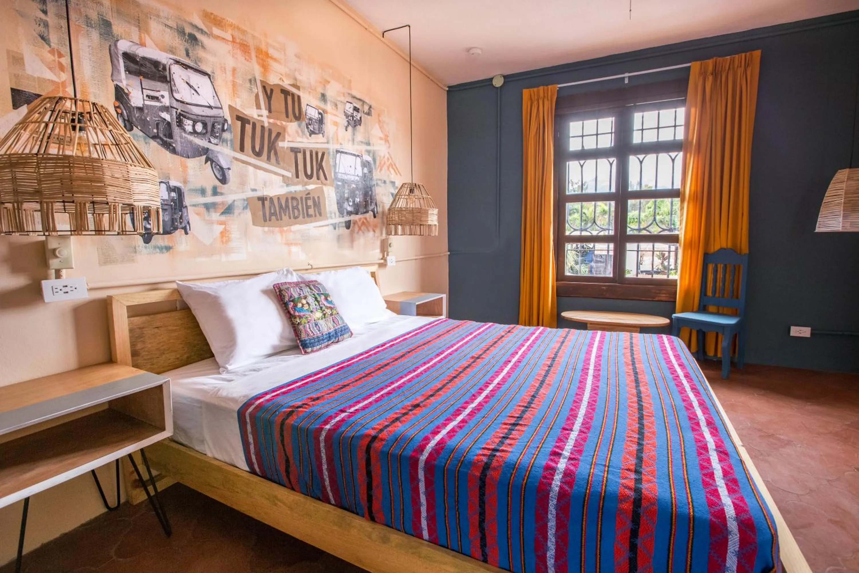 Bed in Socialtel Antigua