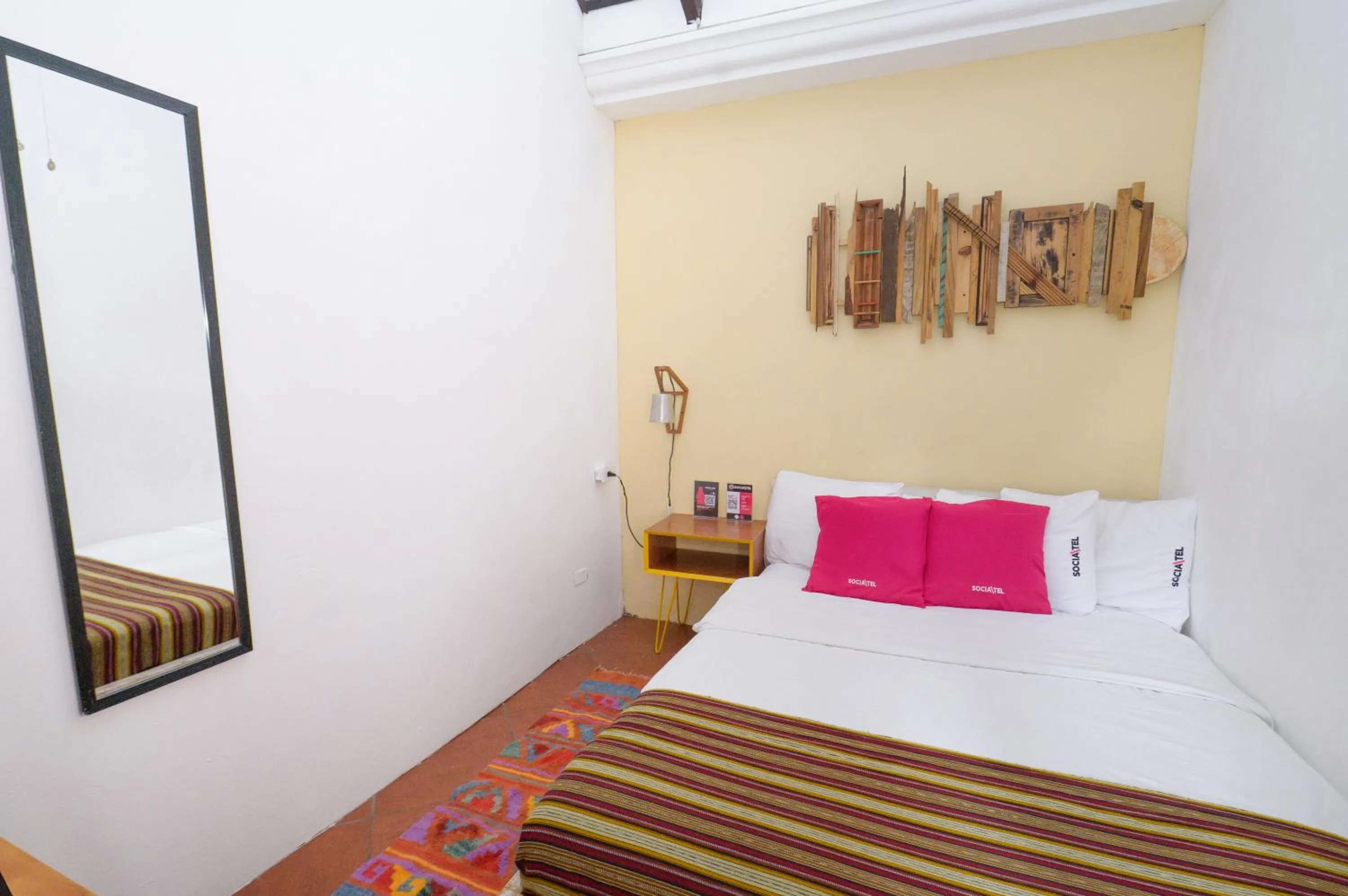 Bed in Socialtel Antigua