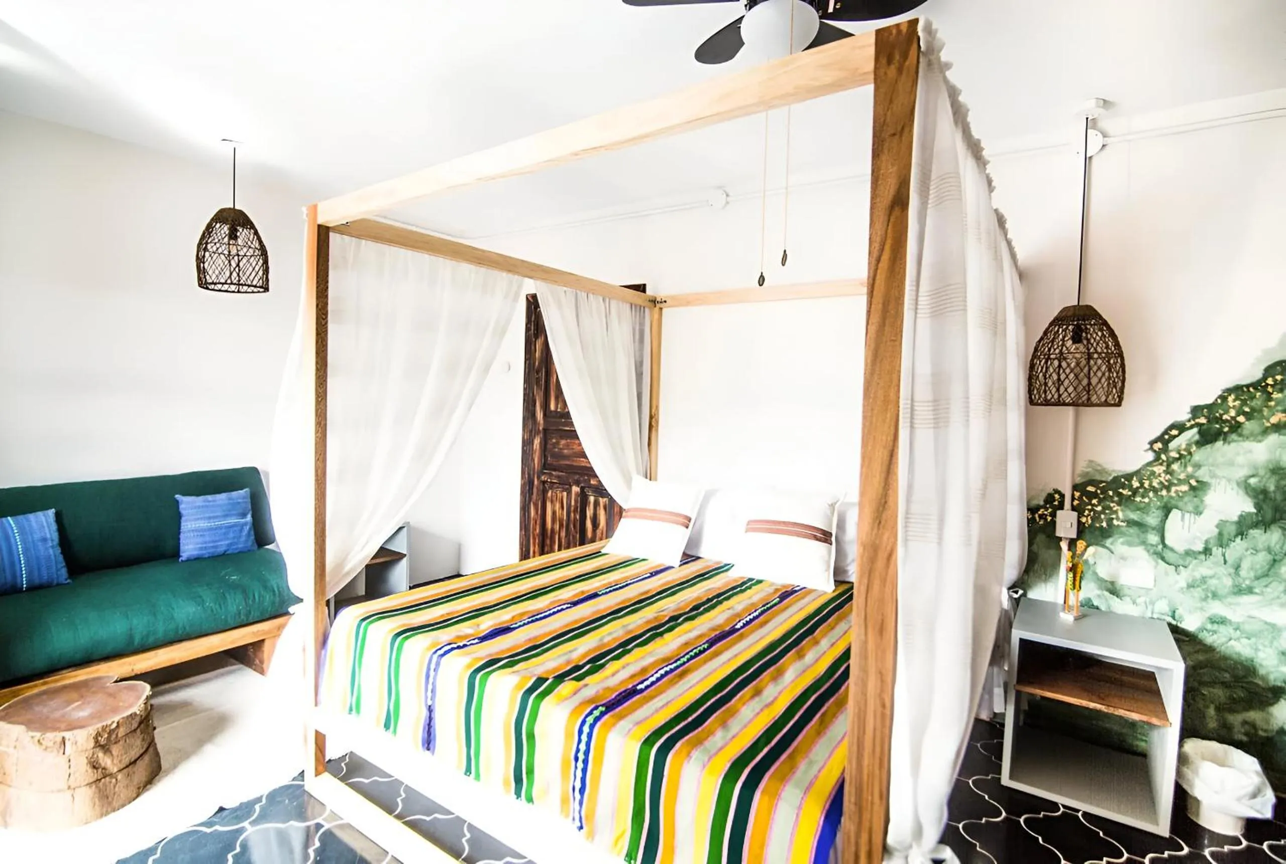 Bed in Socialtel Antigua