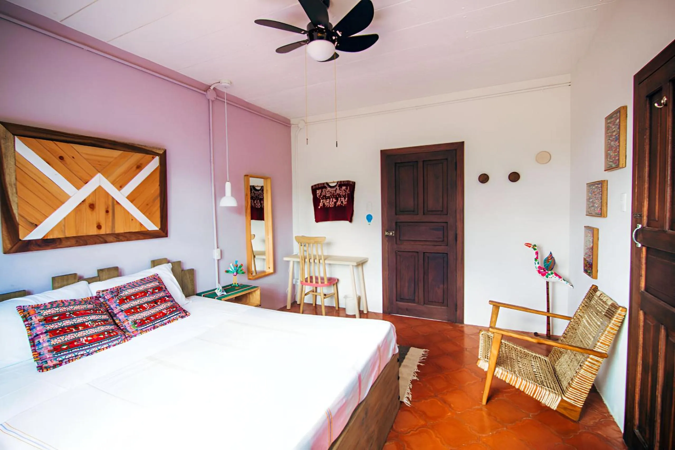 Bed in Socialtel Antigua