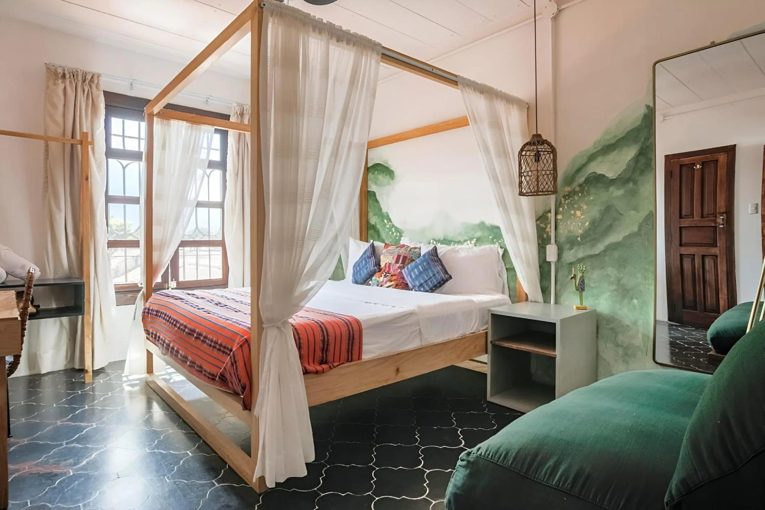 Bed in Socialtel Antigua