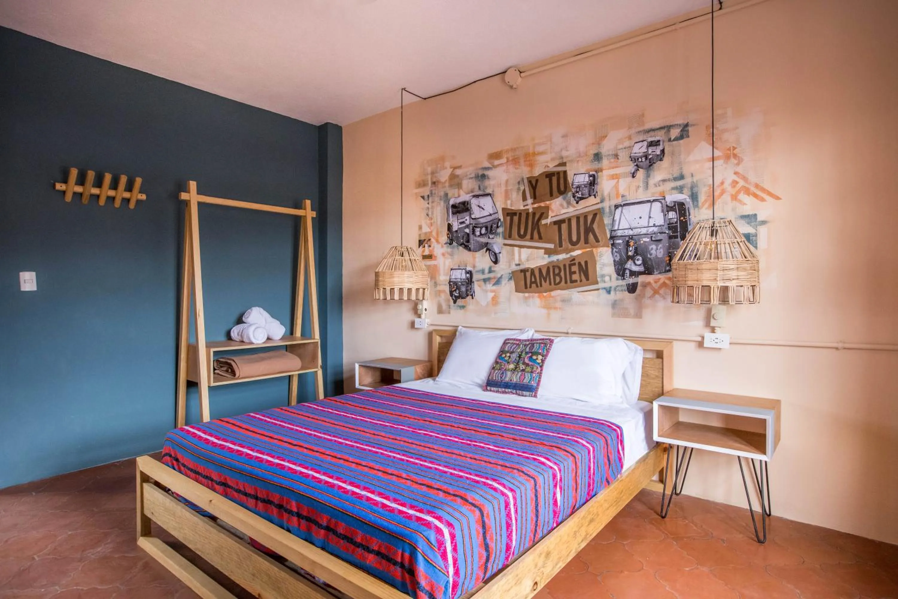 Bed in Socialtel Antigua