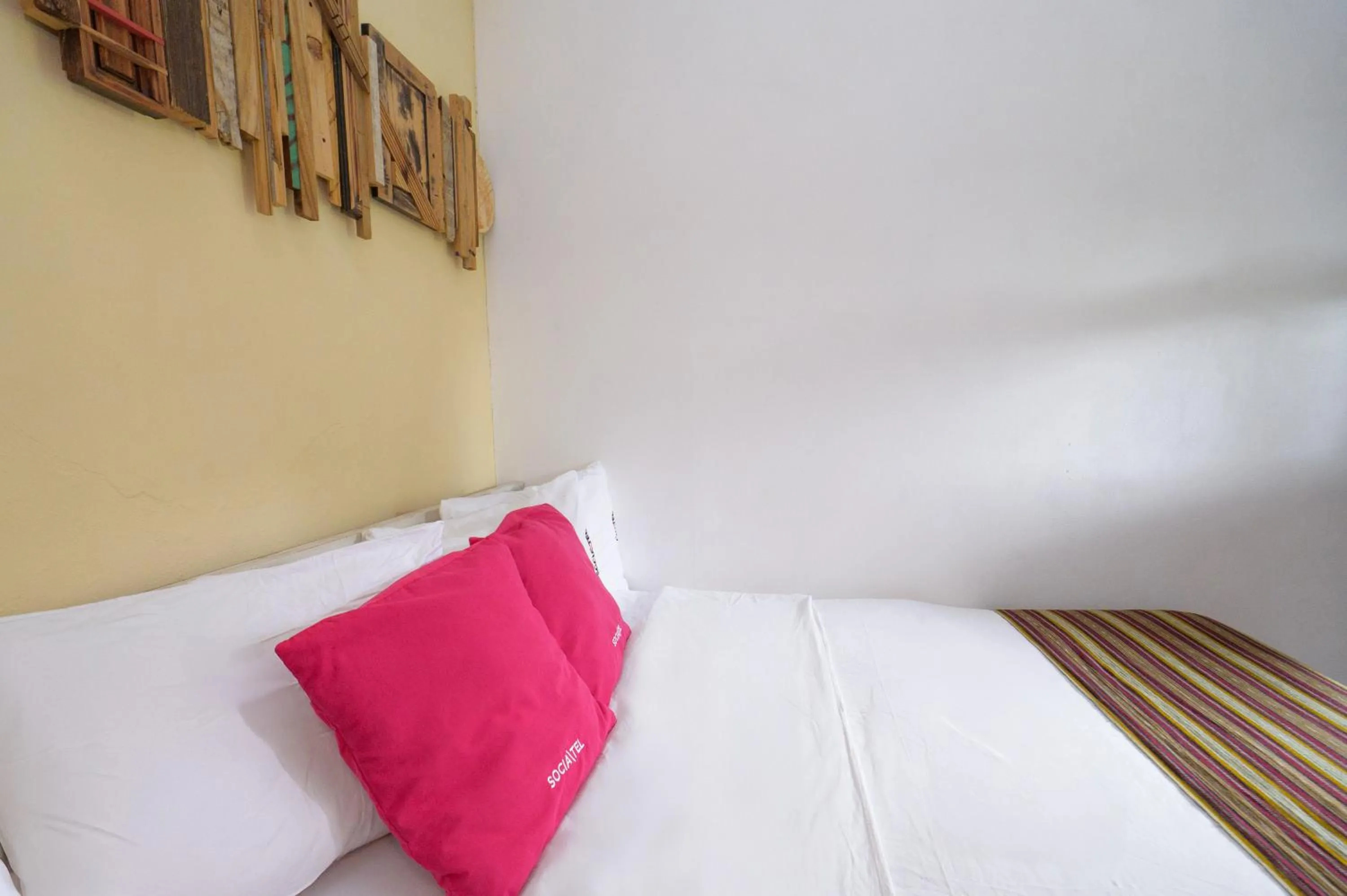 Bed in Socialtel Antigua