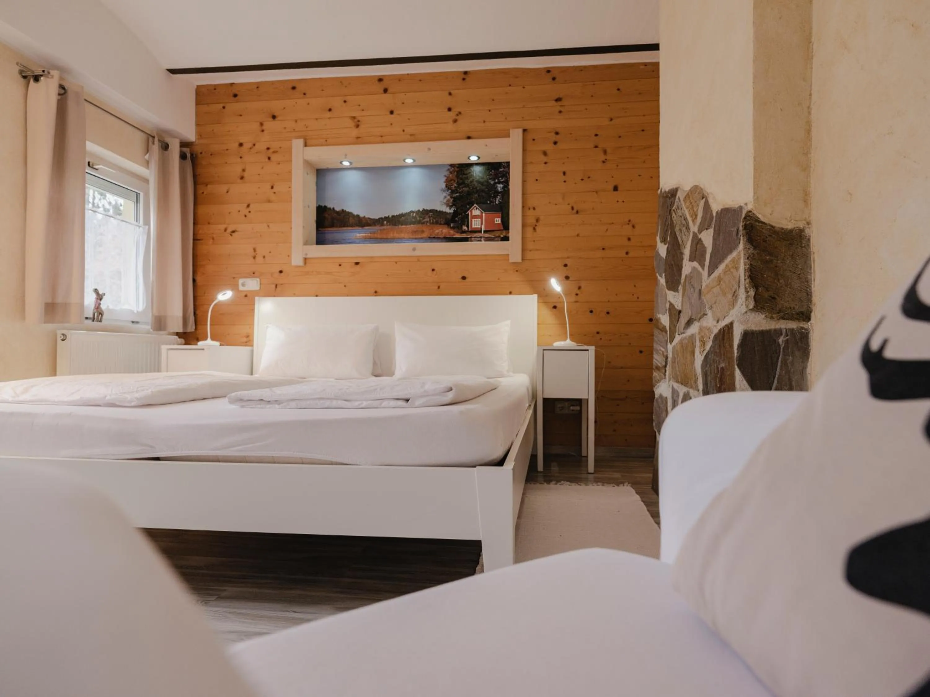 Bed in Frühstückshaus Wunderland