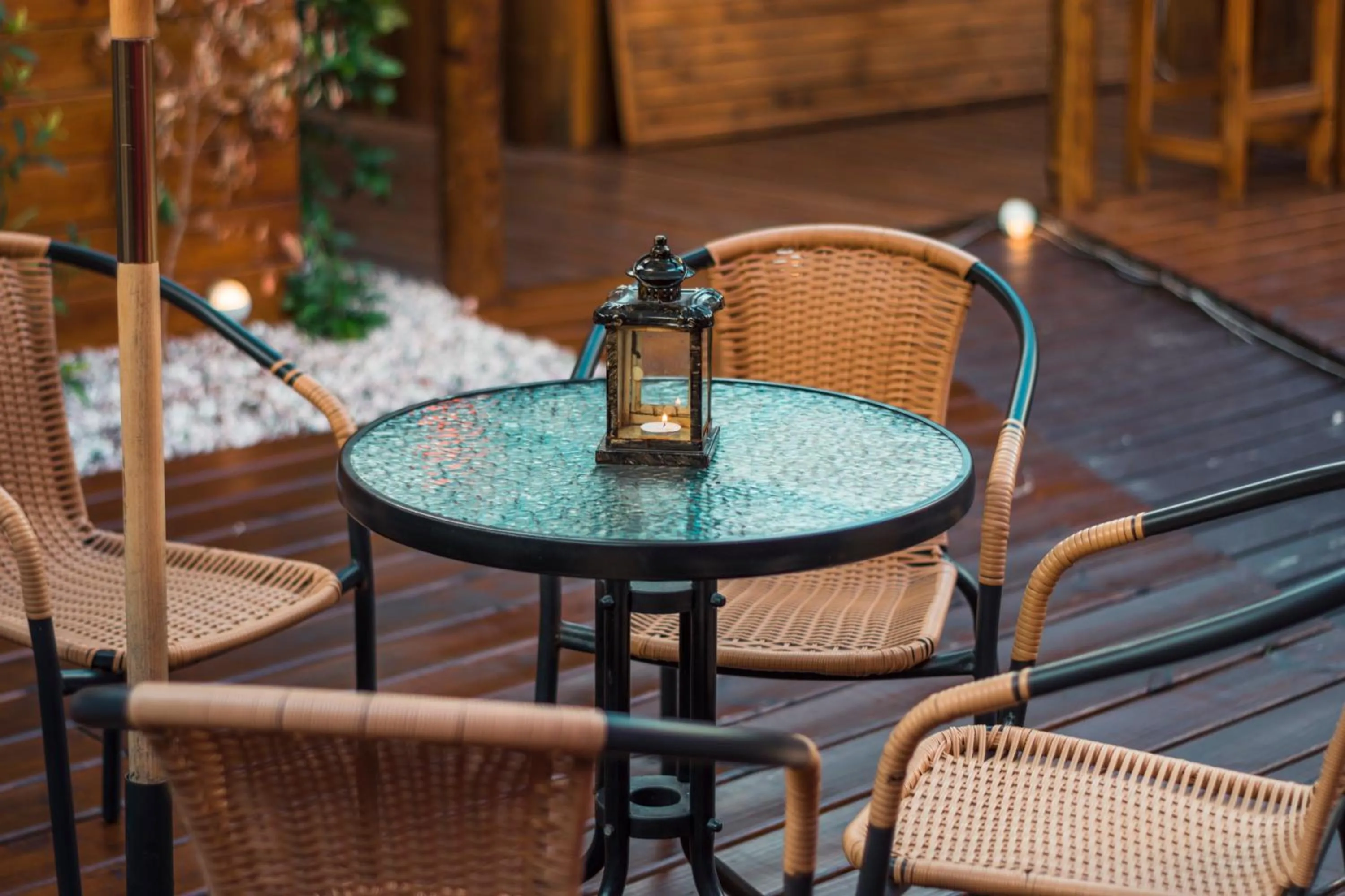 Patio in RocaMar Hostel Boutique