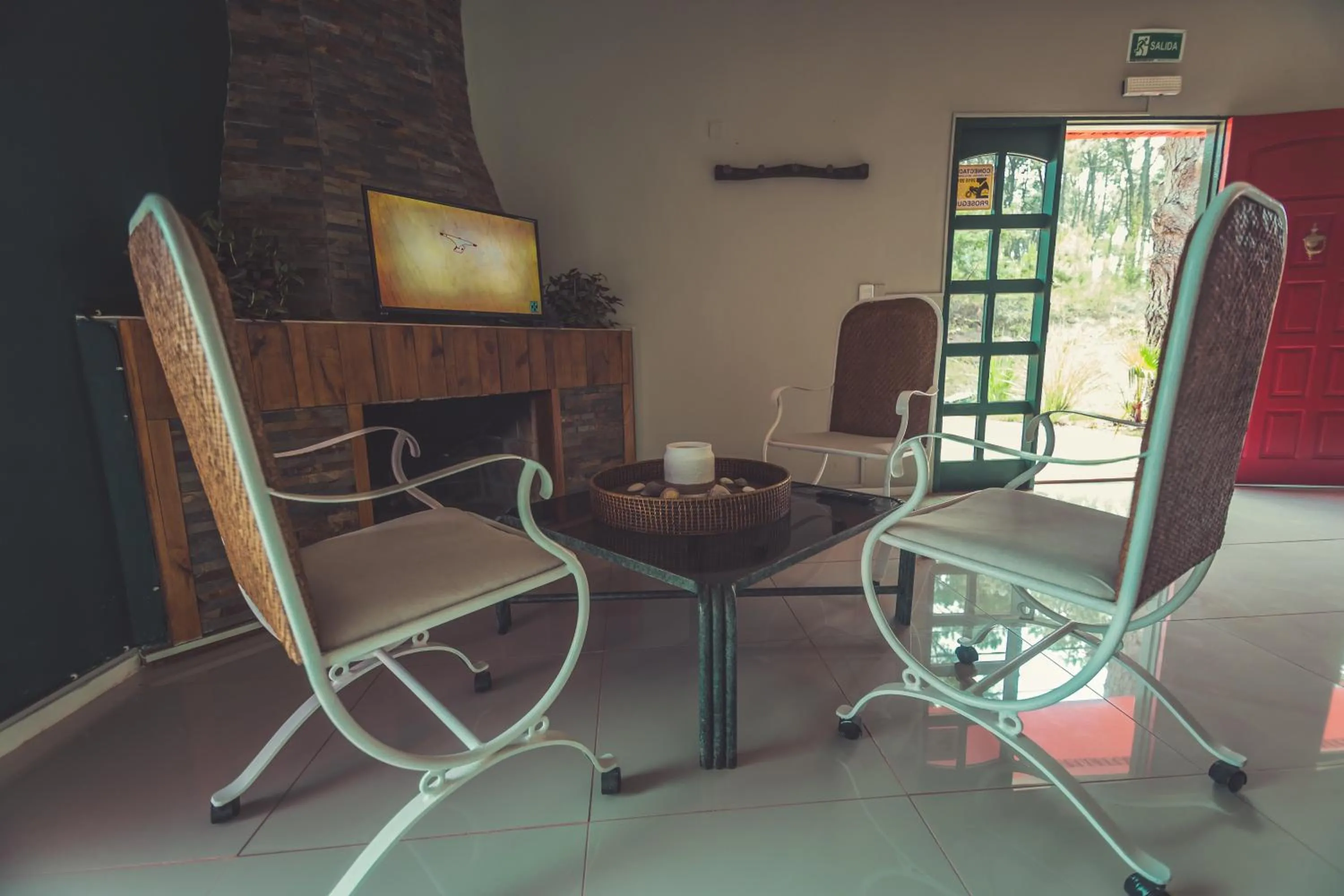 Seating area in RocaMar Hostel Boutique
