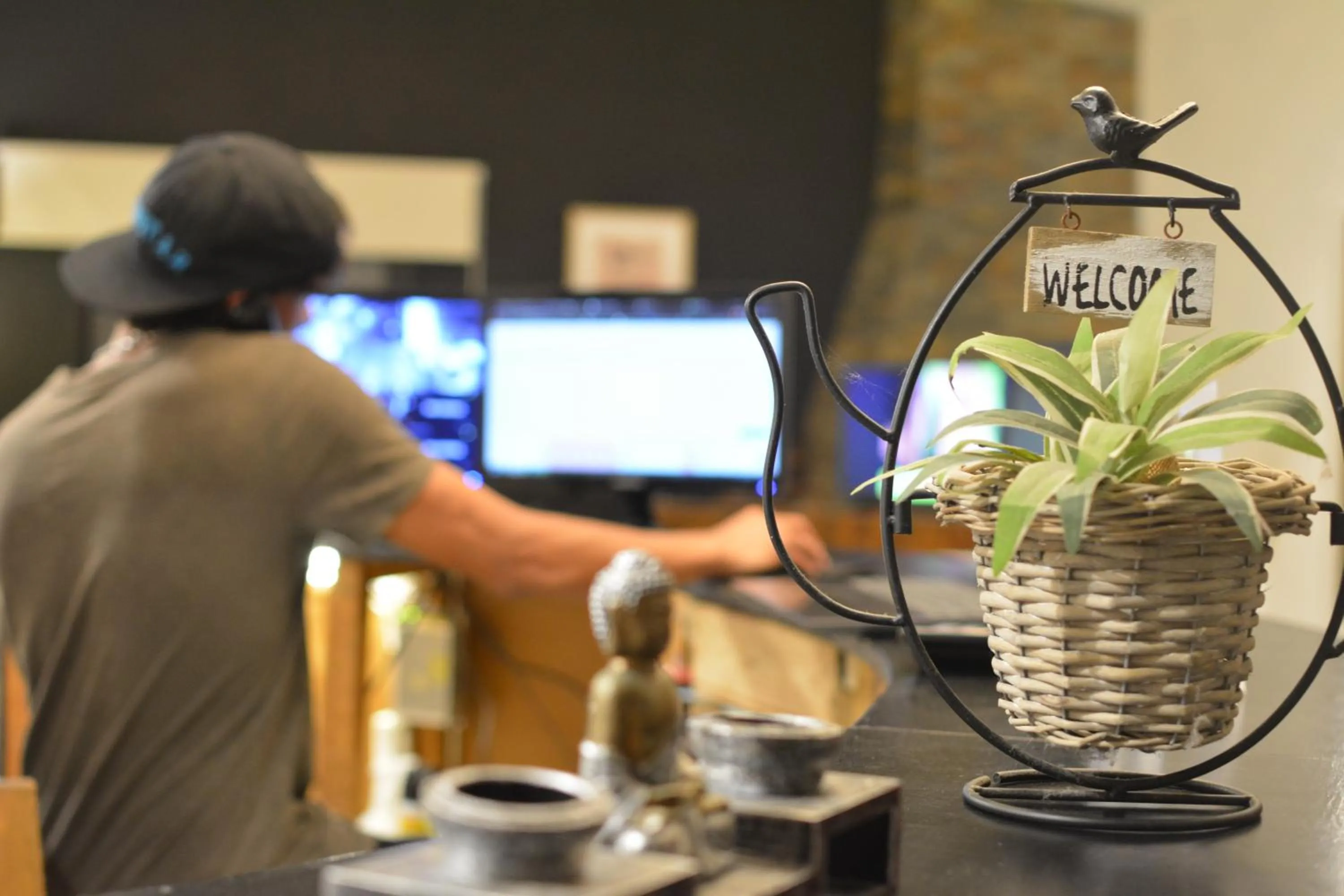 Lobby or reception in RocaMar Hostel Boutique