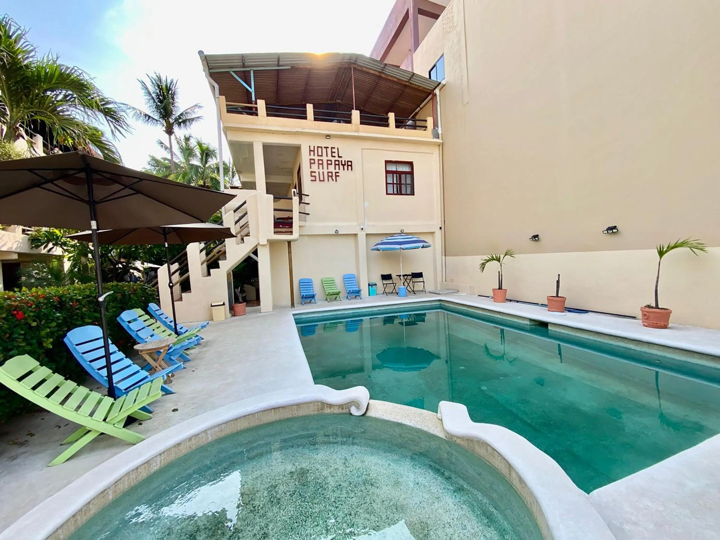 Property building in Hotel Papaya Surf