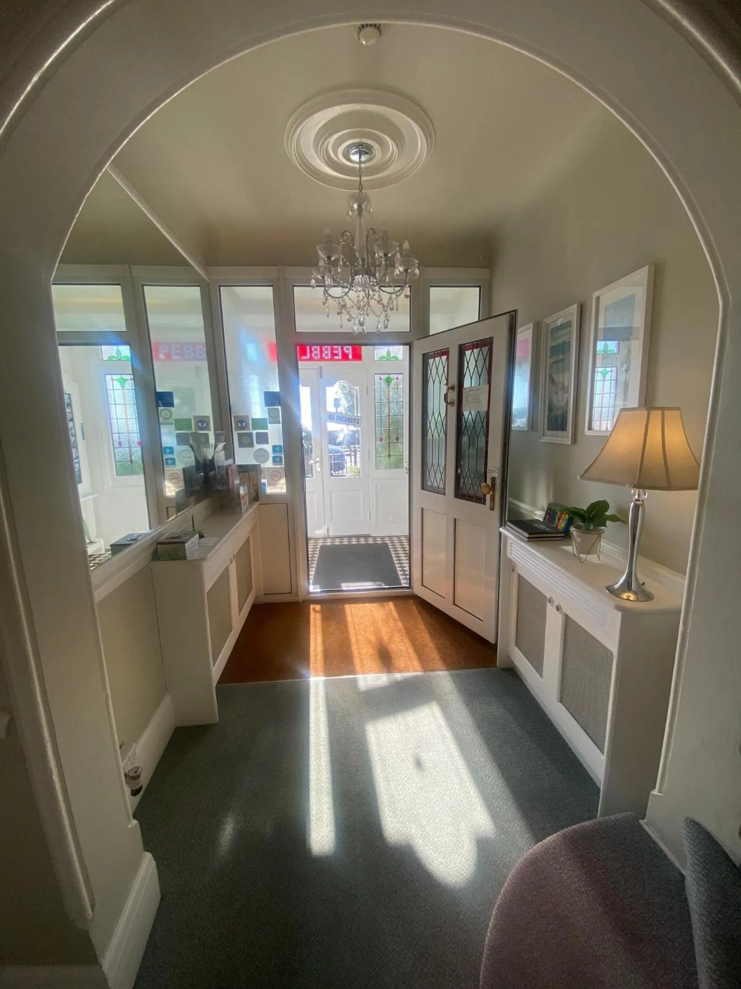 Lobby or reception in Pebbles Guest House