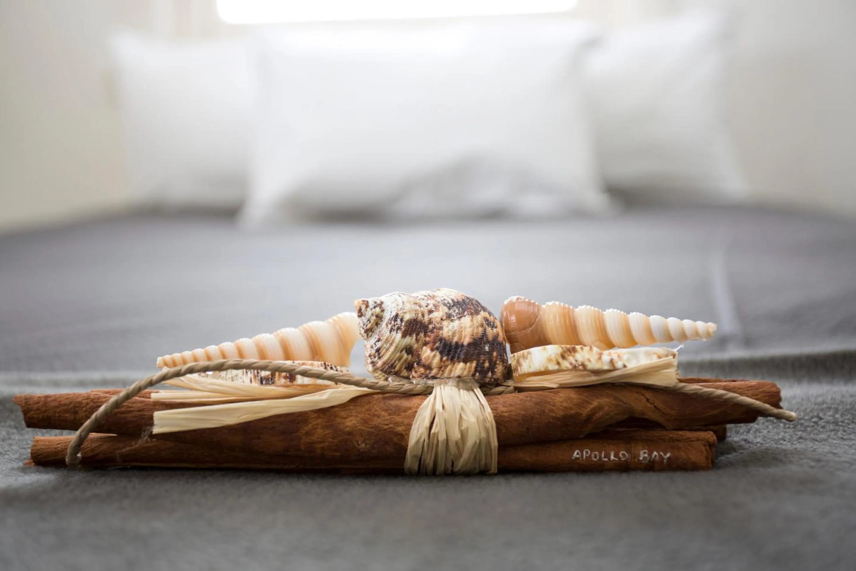 Decorative detail, Bed in Great Ocean Road Brewhouse Apollo Bay
