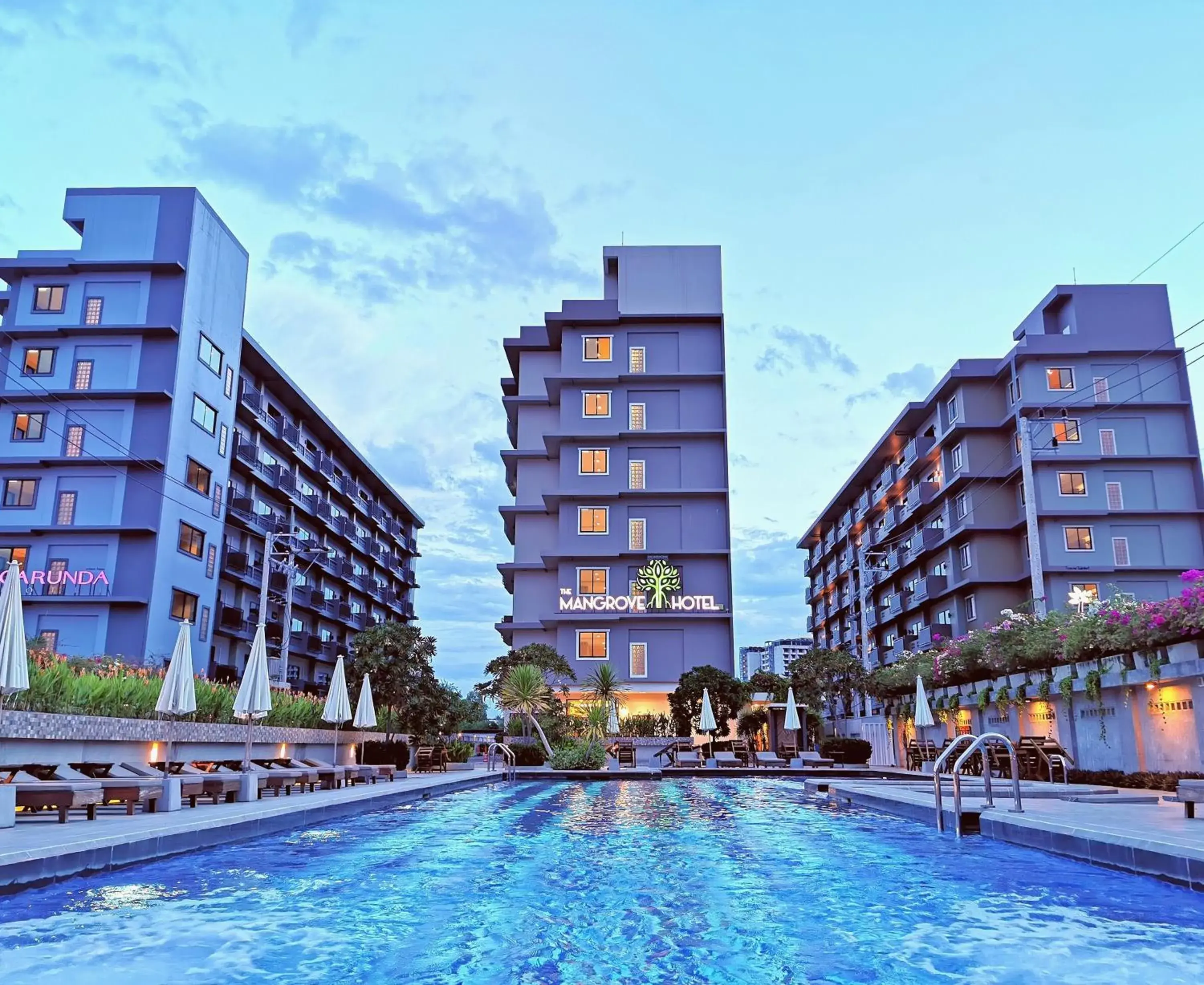 Facade/entrance, Swimming Pool in The Mangrove Hotel