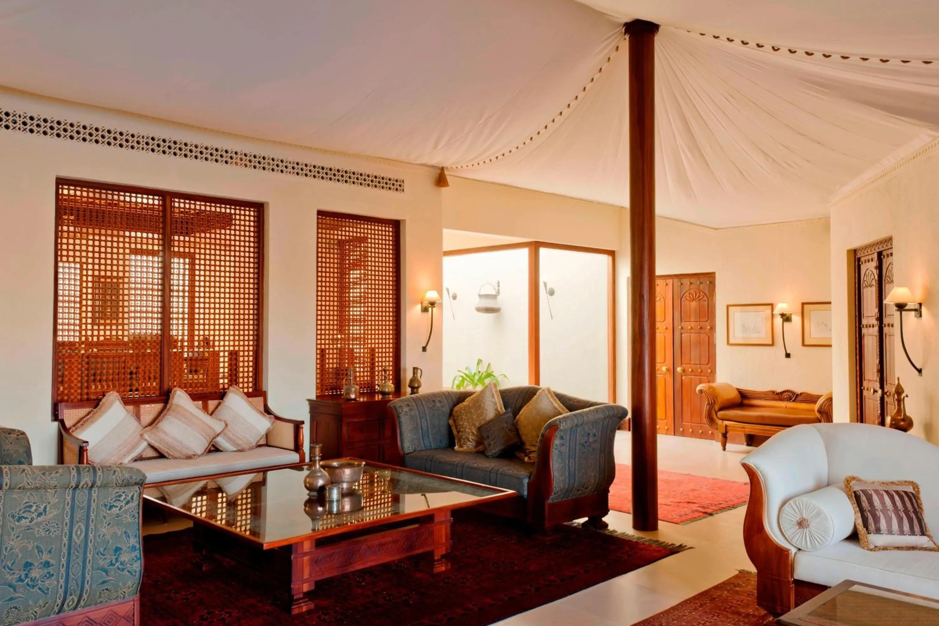 Lounge or bar, Bed in Al Maha, a Luxury Collection Desert Resort & Spa, Dubai