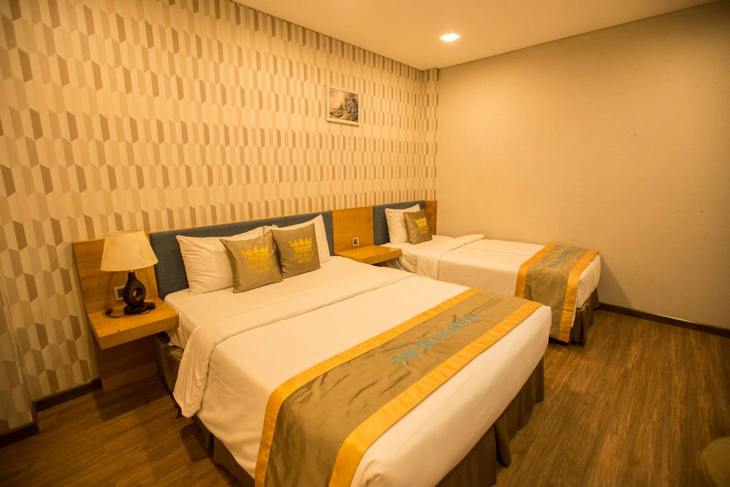 Bed in The Blue Airport Hotel