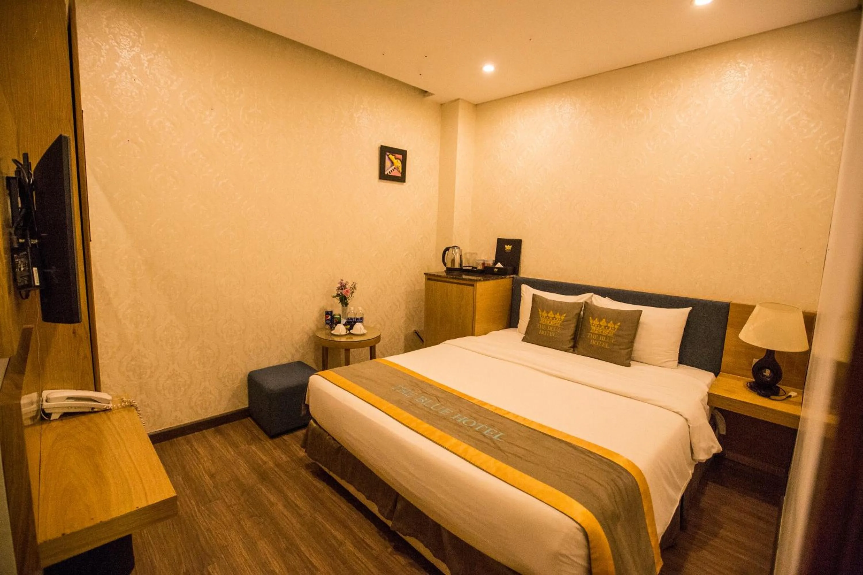 Bed in The Blue Airport Hotel