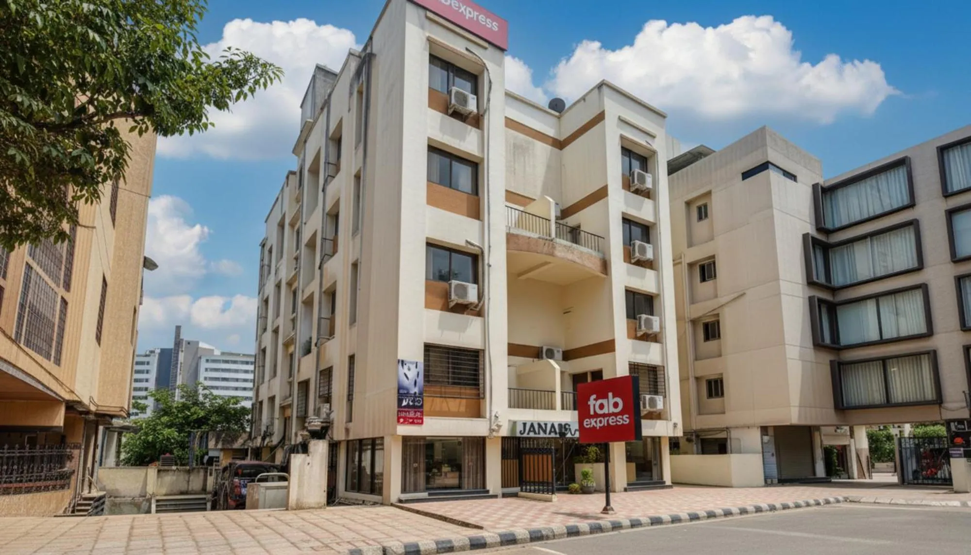 Property building in FabHotel East Field Homes