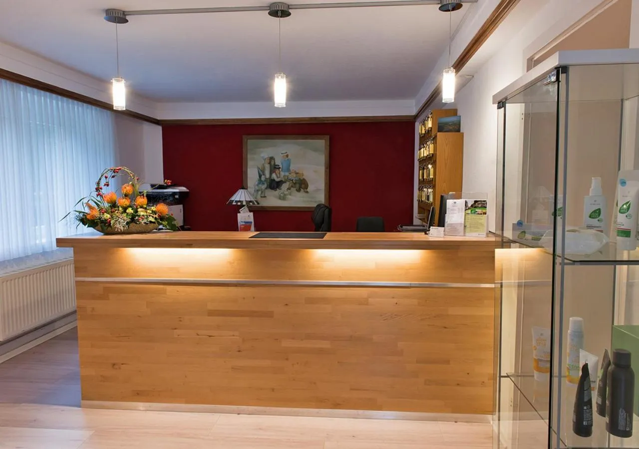 Lobby or reception in Hotel Waldhaus Prieros